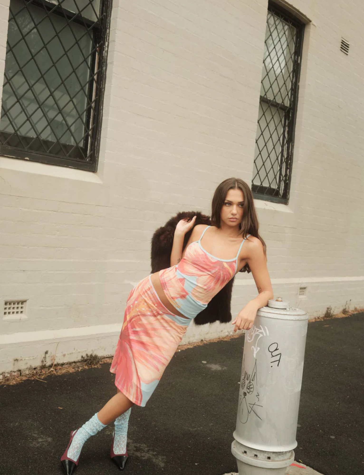 Silk Cartwright Hibiscus Tank + Midi Set image 3