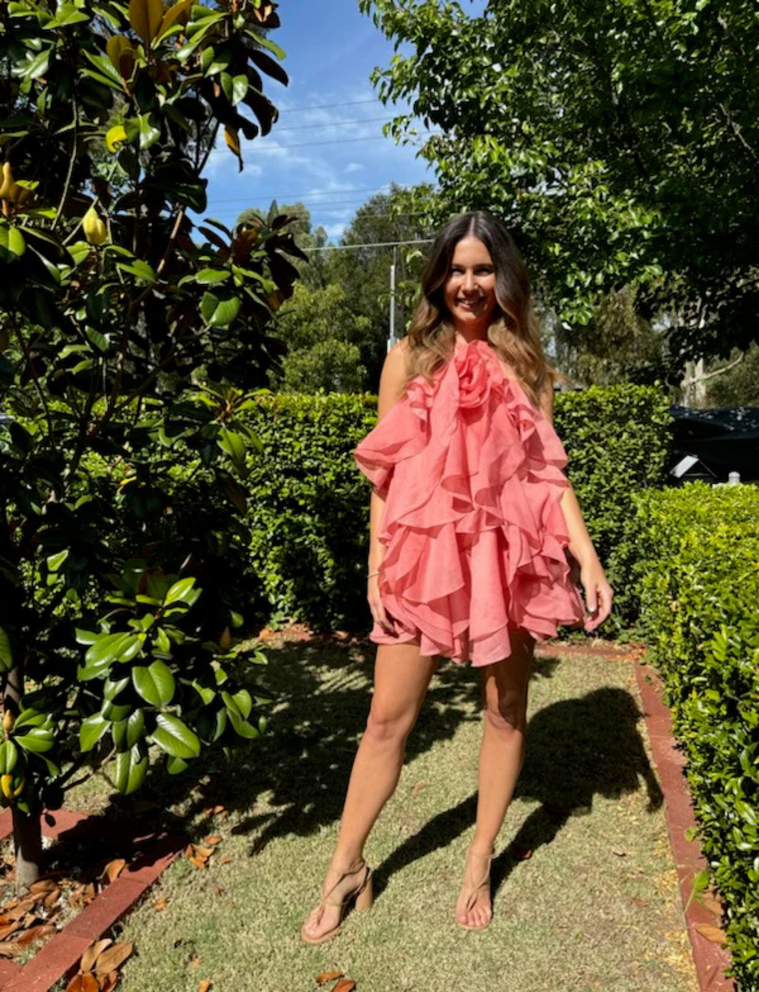 pandorea layered mini dress Color:Tidal Meadow Share with a friend ecom_Evening Suits