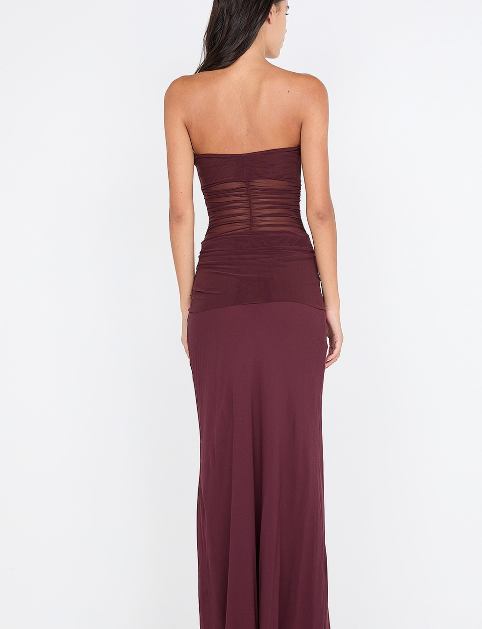 Noemi Strapless Dress | Plum image 4