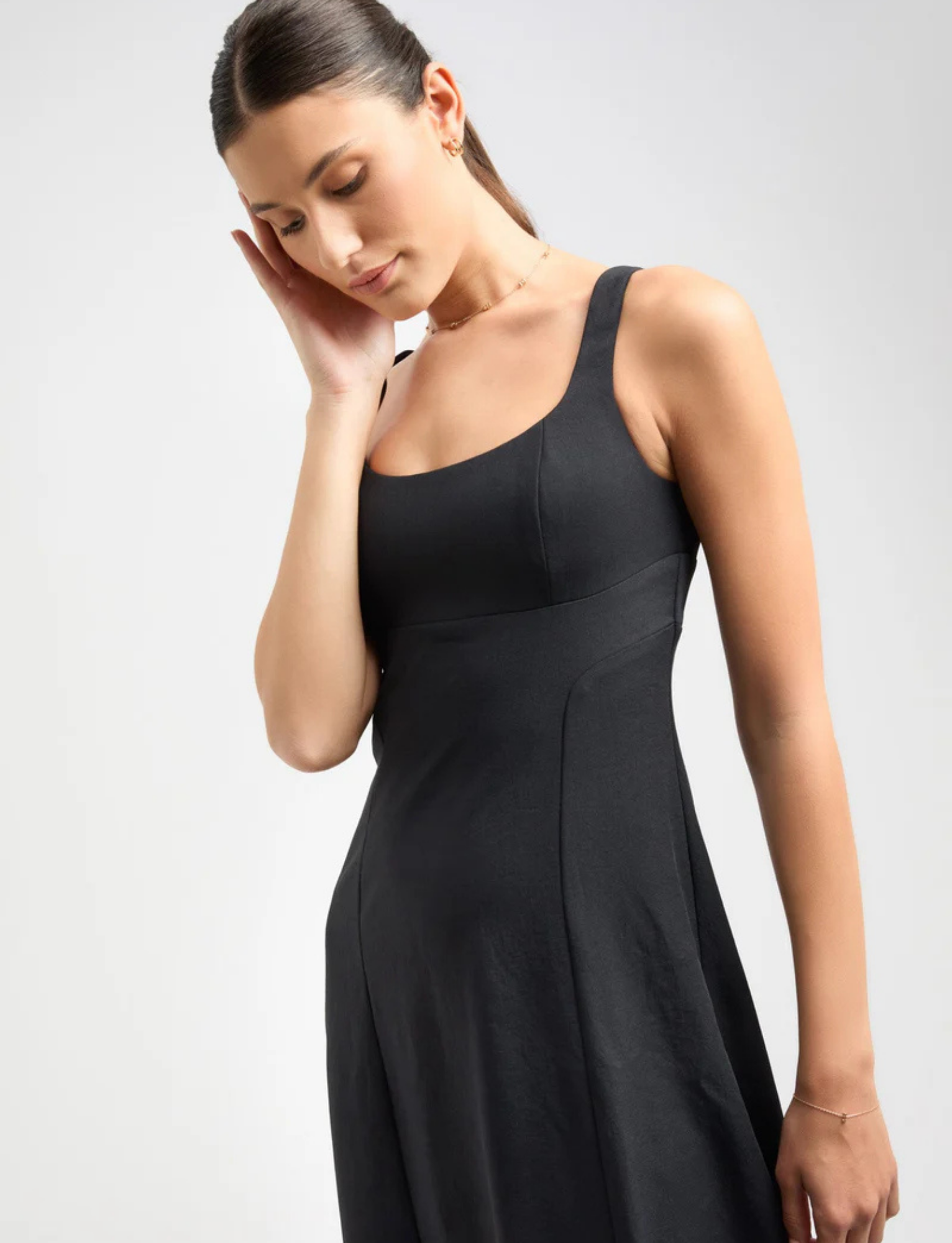 Ariel Bodice Midi | Black image 3