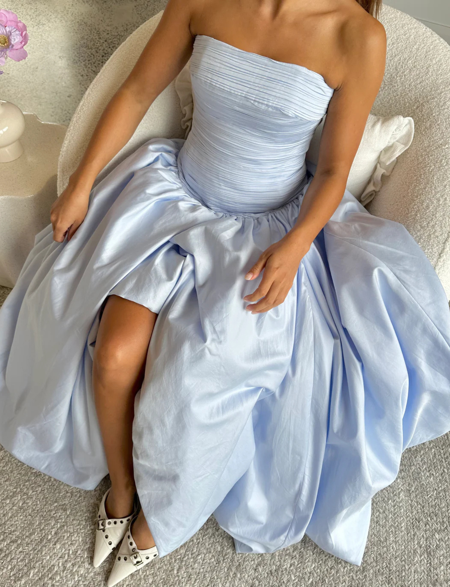 Violette Bubblehem Maxi | Pearl Blue image 0