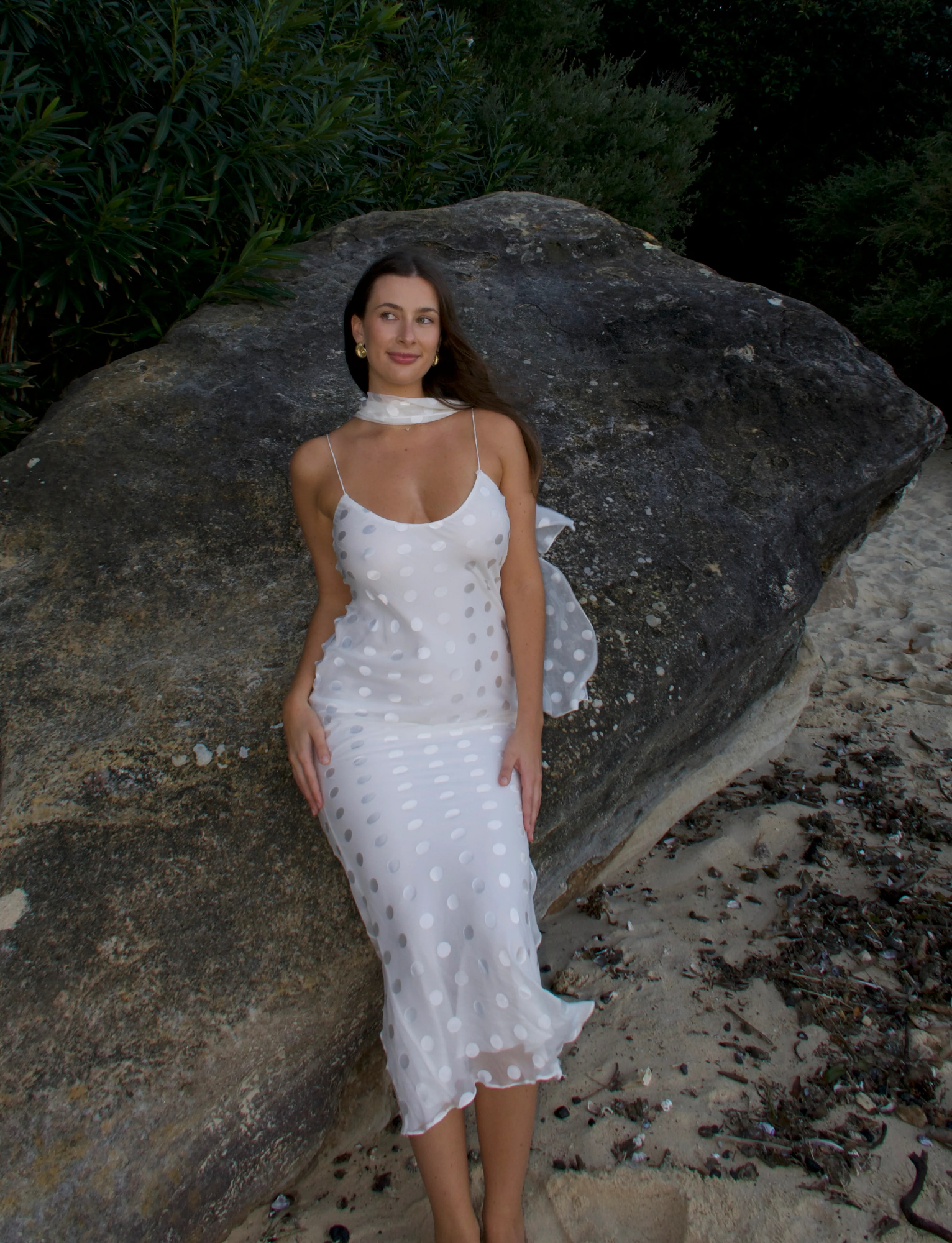 Sadie Slip Dress | White image 1