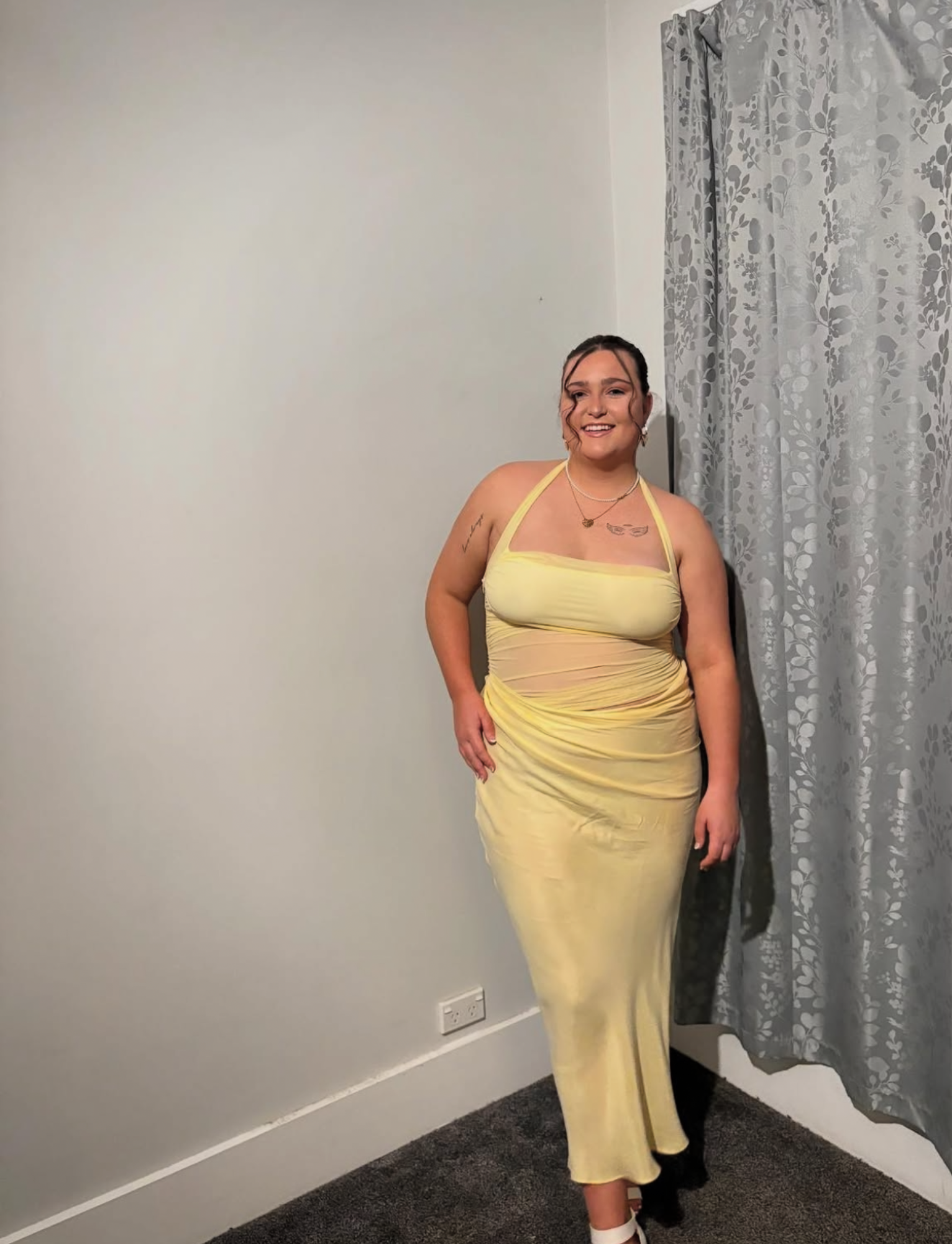 Gina Halter Maxi | Butter image 3