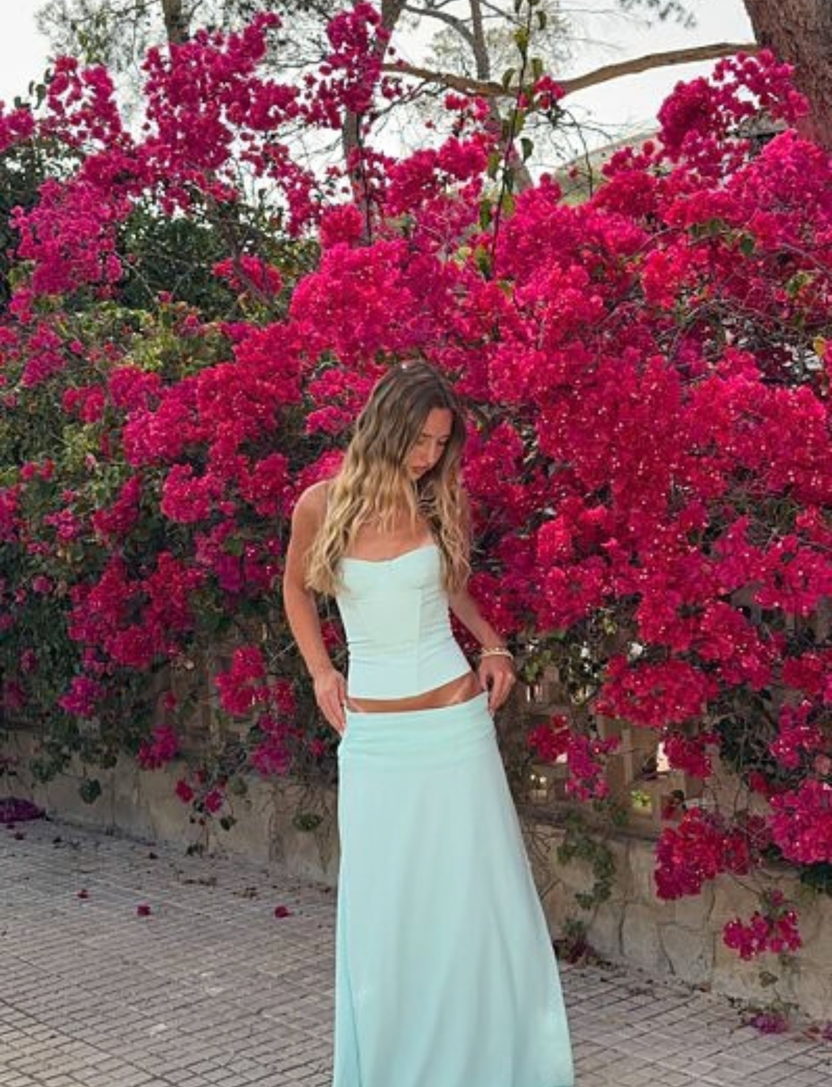 Tayana Corset &amp; Natalya Skirt Set | Pistachio