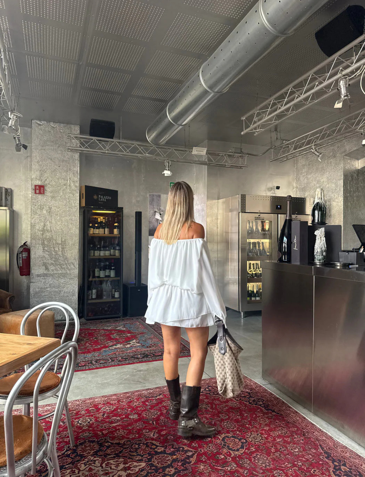 Aveline Off Shoulder Mini | White