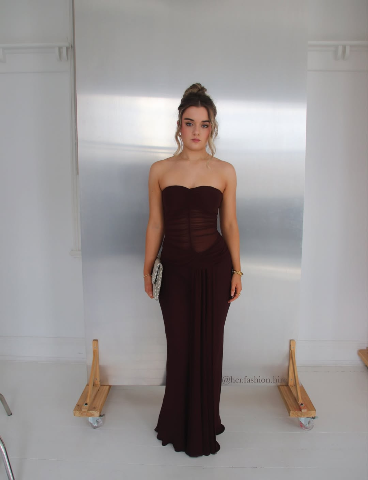 Noemi Strapless Dress | Plum image 6