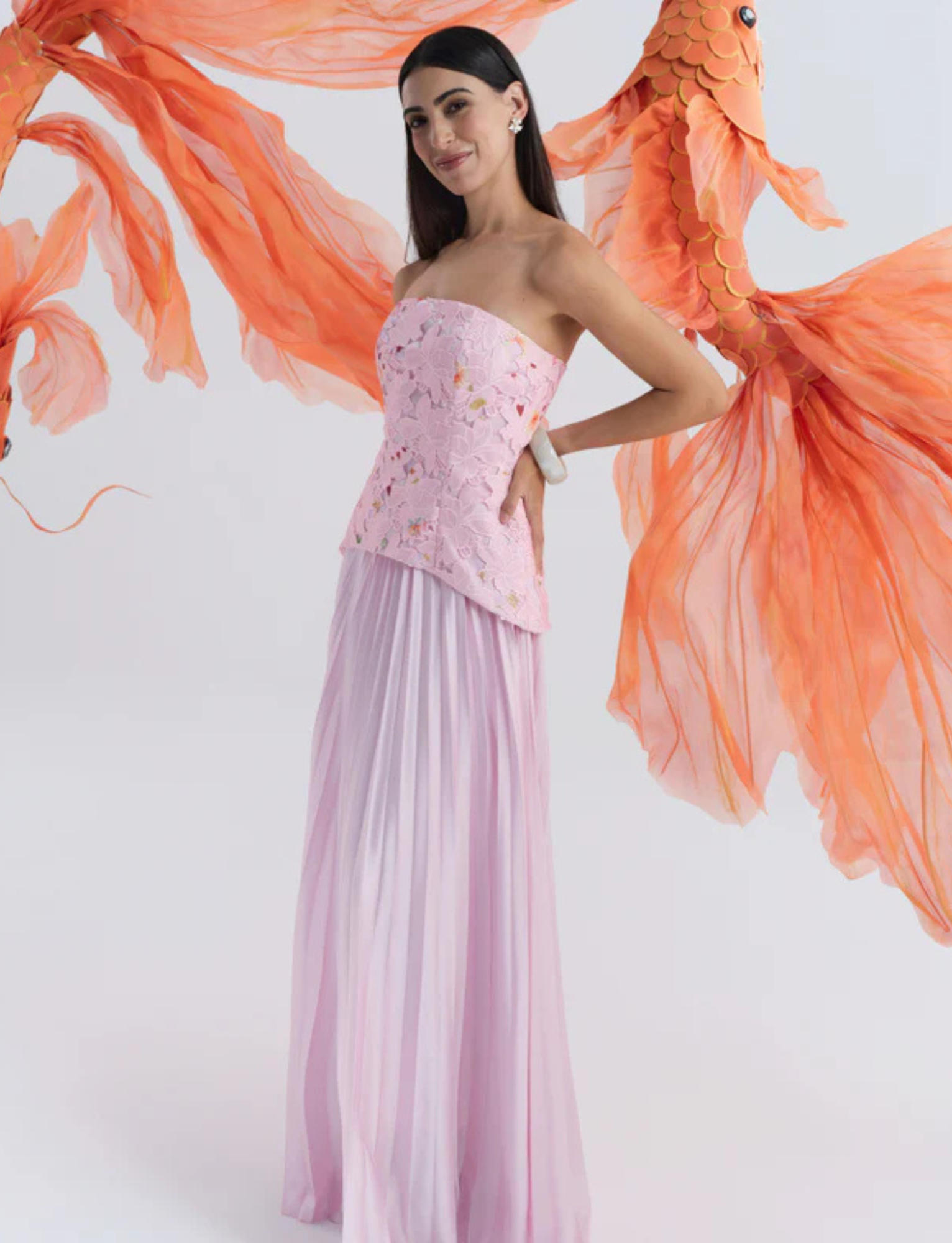 Cascade Pleated Gown image 9
