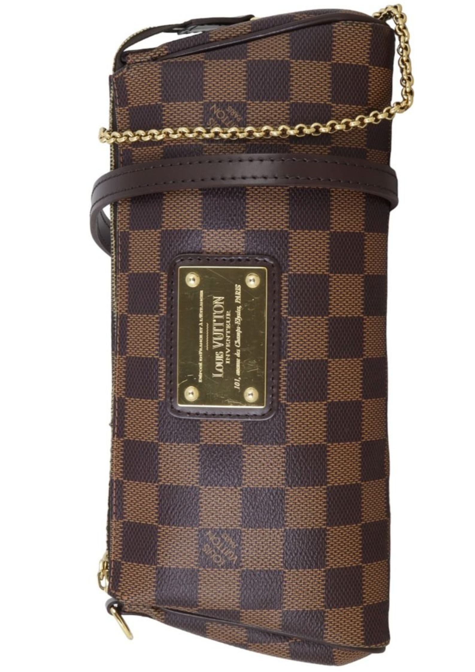 Eva Pochette Damier Ebene Clutch | Brown