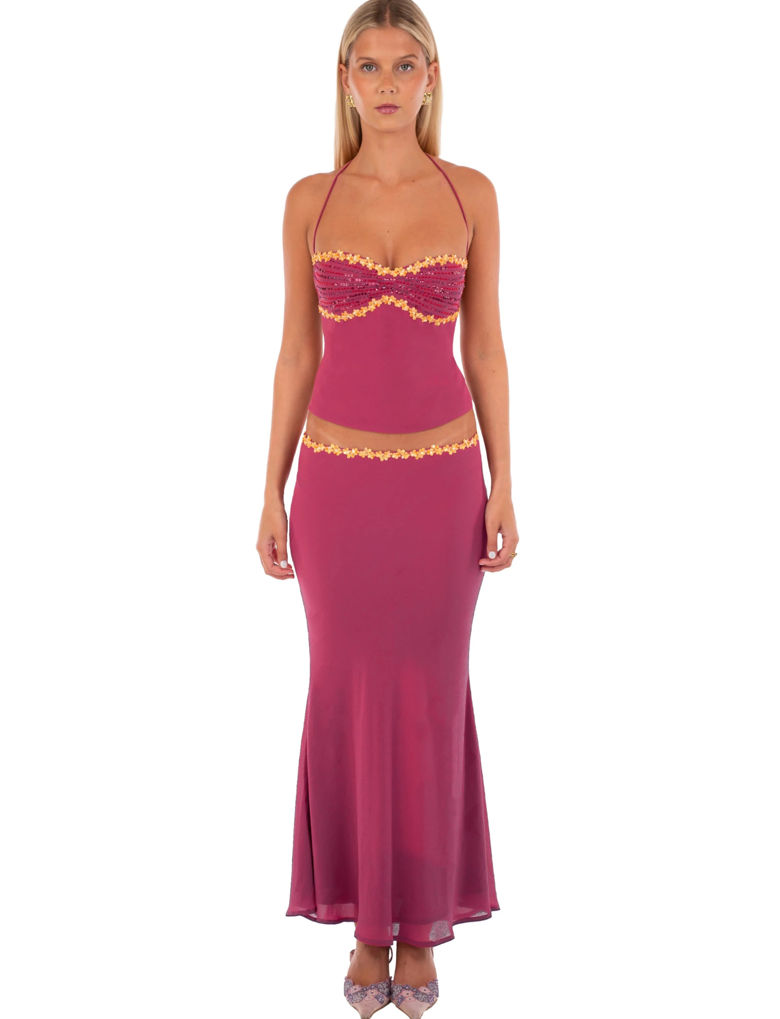 Jemima Halter Set | Wine