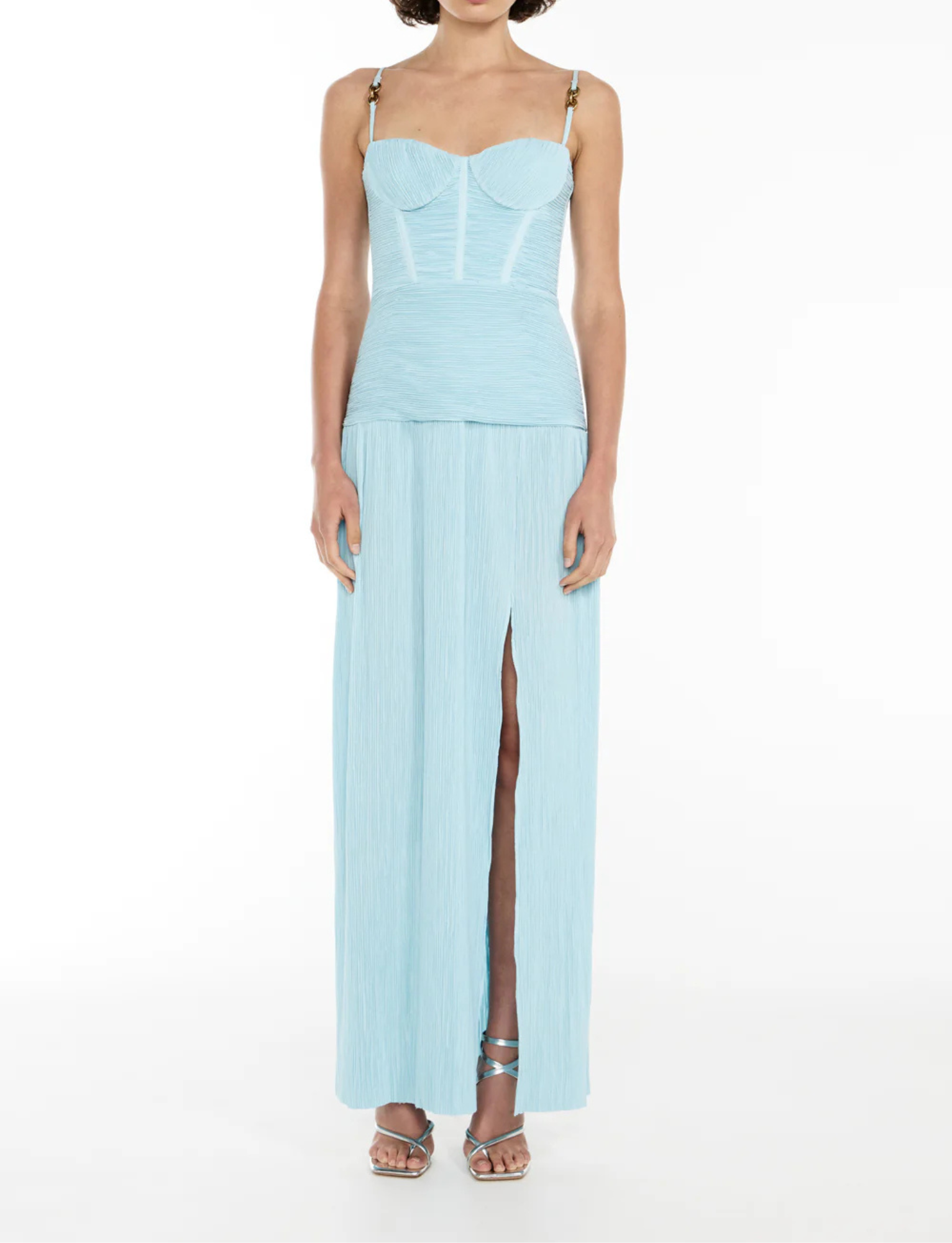 Double Time Pleat Maxi | Aqua Spritz image 2