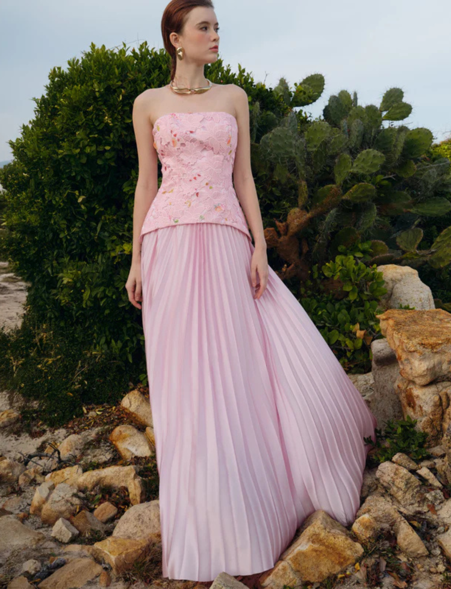 Cascade Pleated Gown image 13