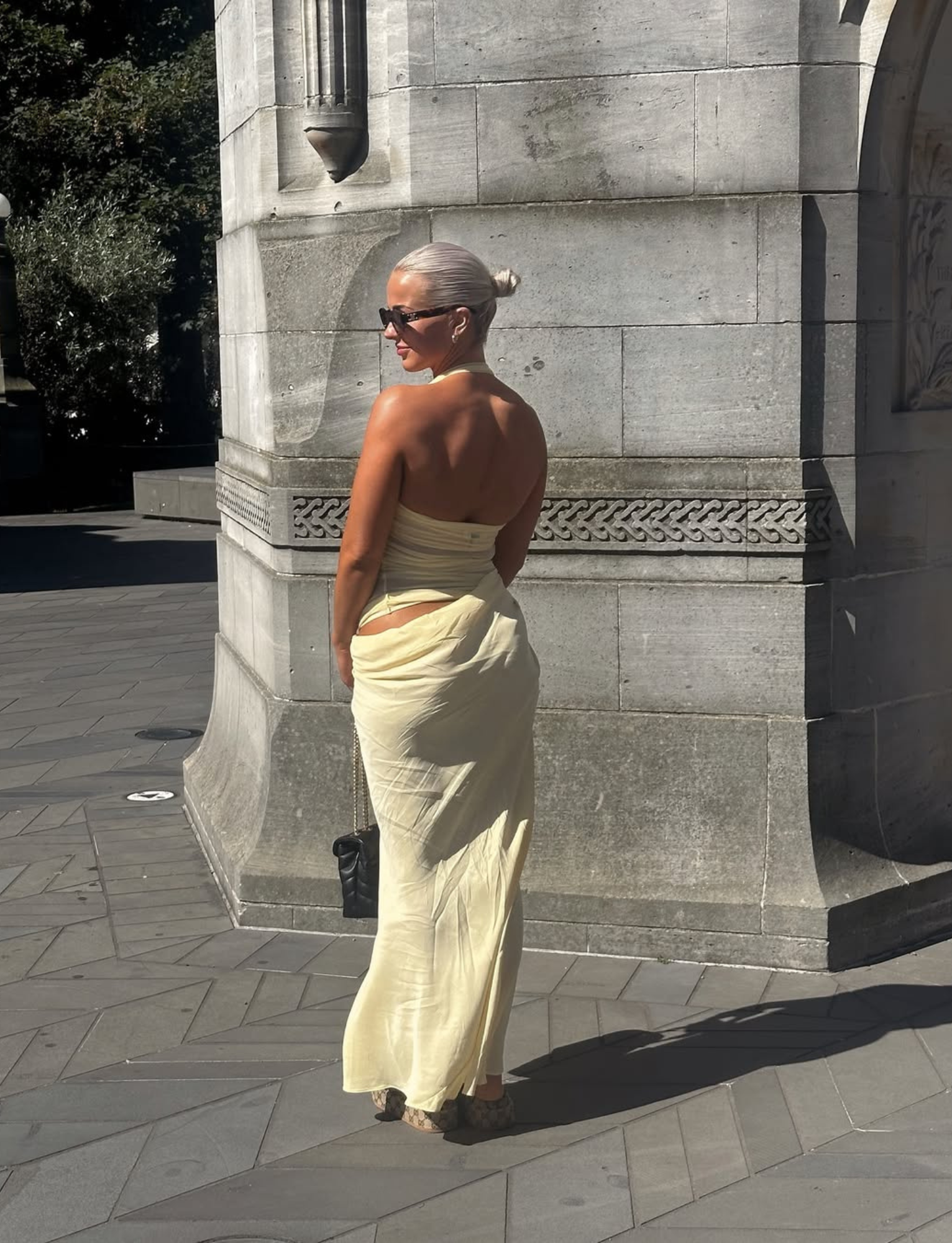 Gina Halter Maxi | Butter image 1
