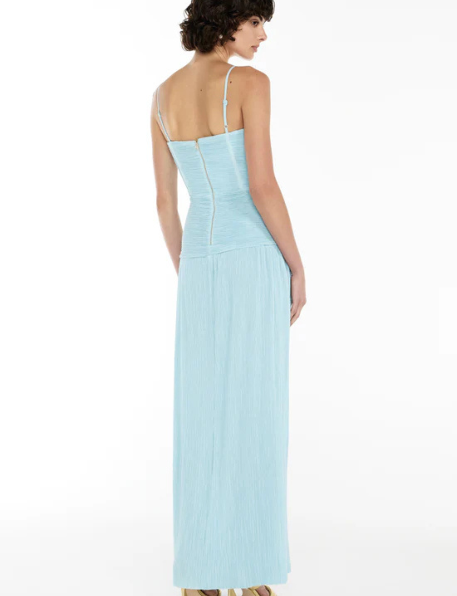 Double Time Pleat Maxi | Aqua Spritz image 3