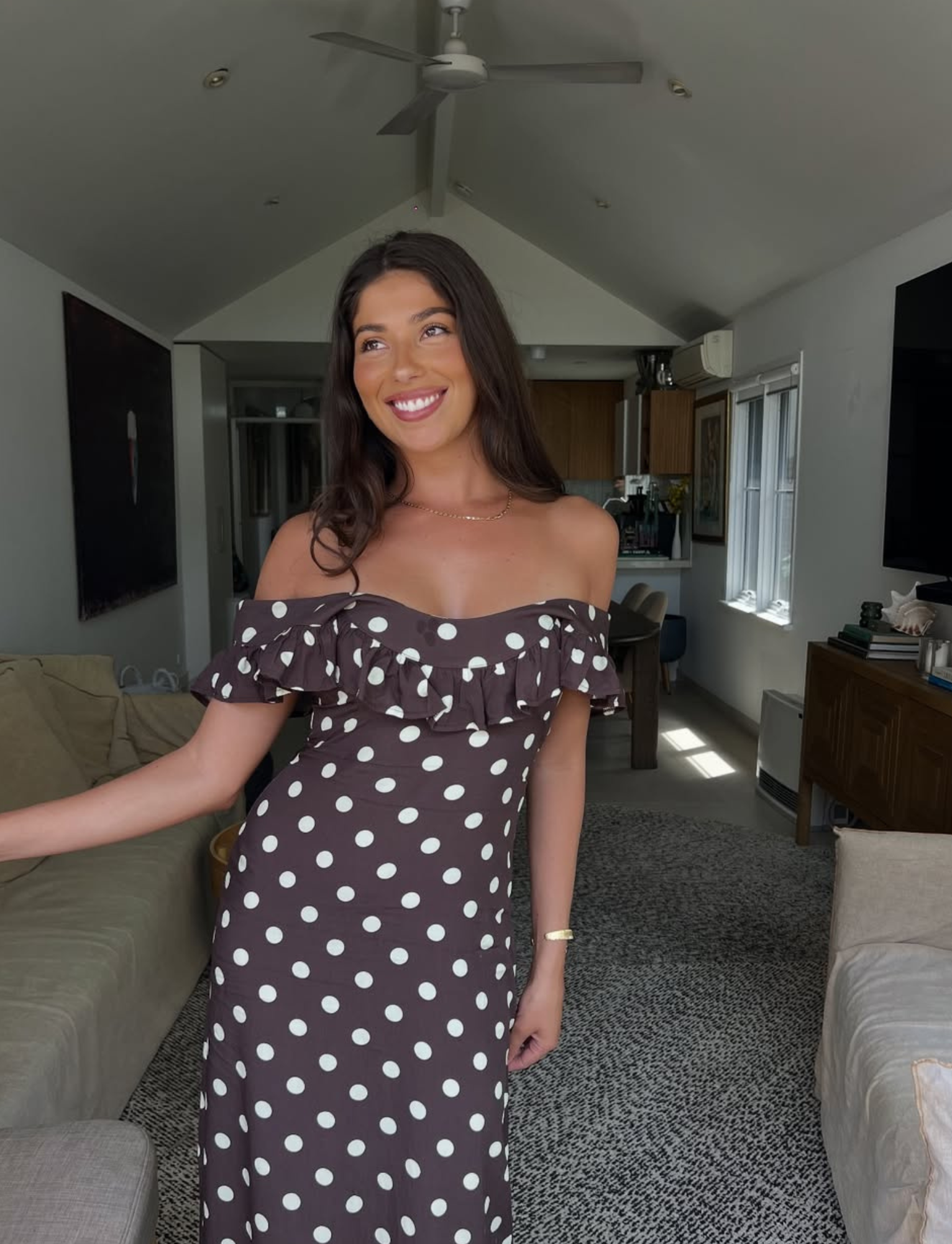 Luna Maxi | Cocoa Polka