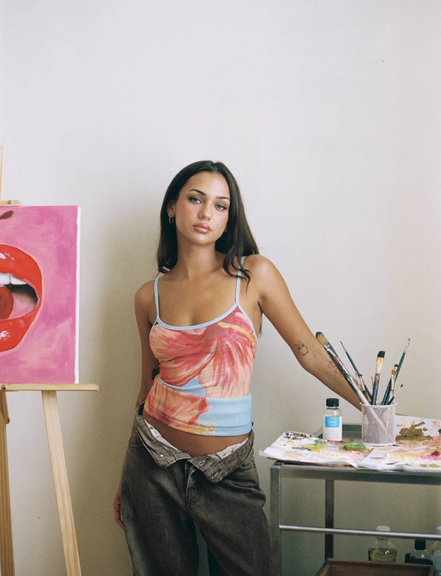 Silk Cartwright Hibiscus Tank + Midi Set image 8