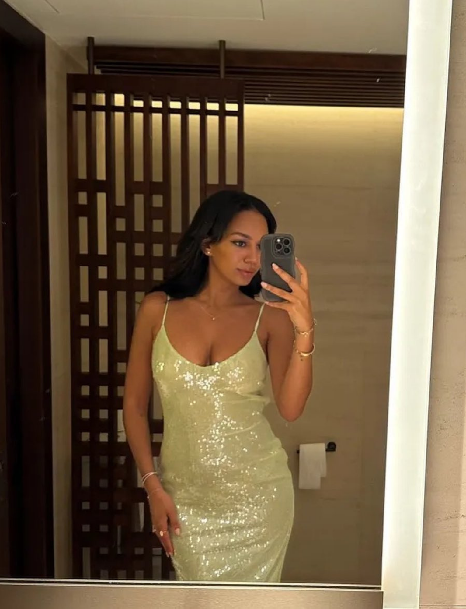 It Girl Maxi | Green Sequin image 2