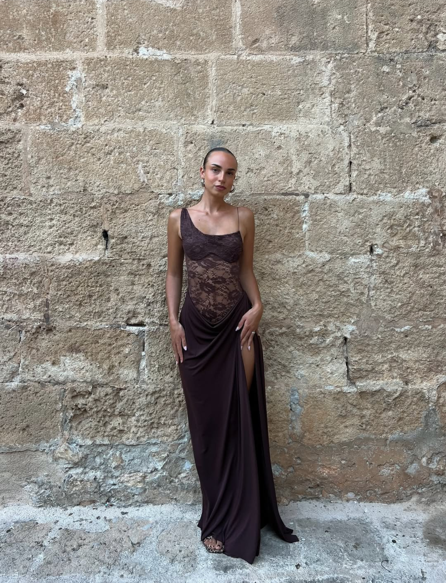 Sloane Gown | Chocolate image 0