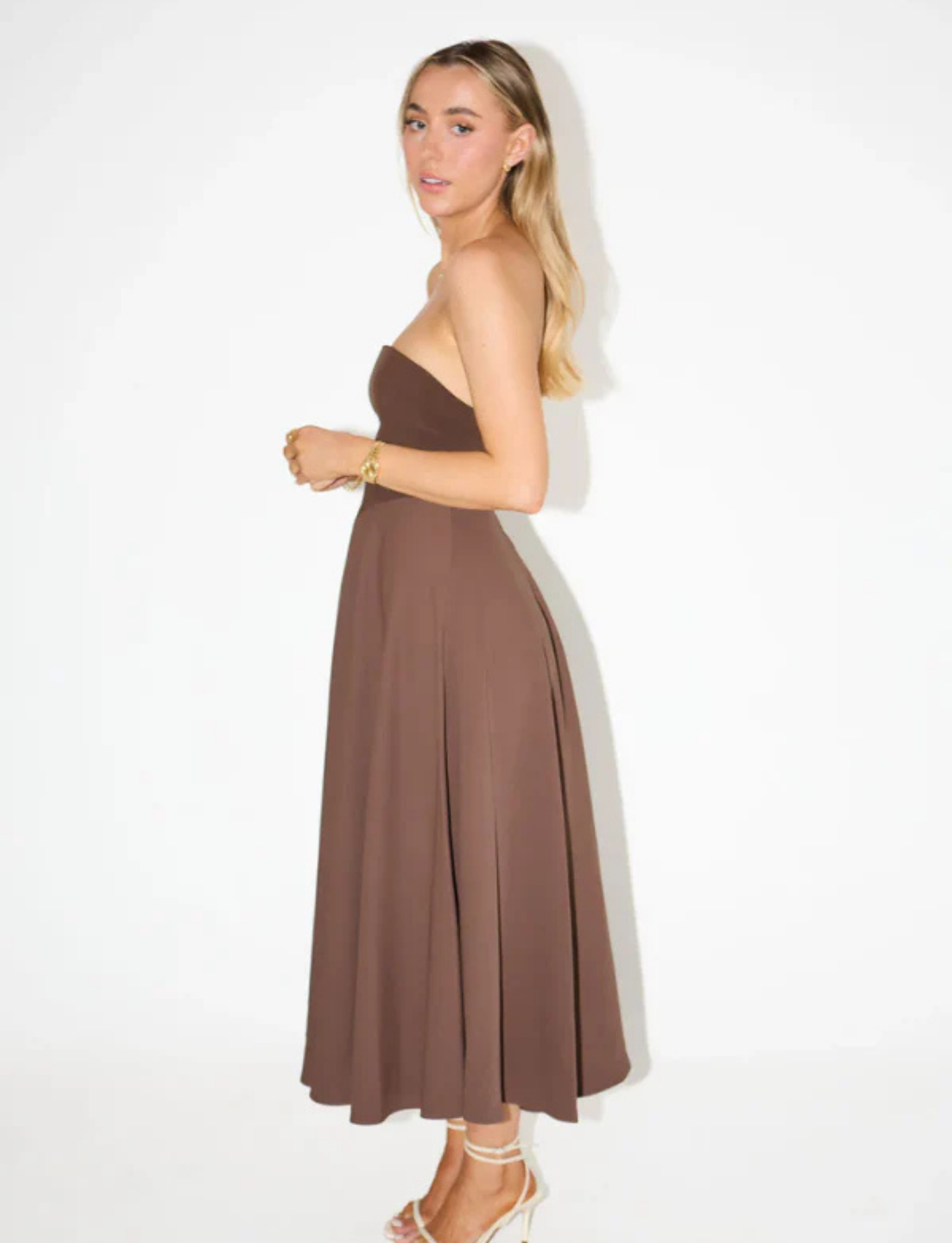 Ultimate Muse Strapless Midi | Brown image 1