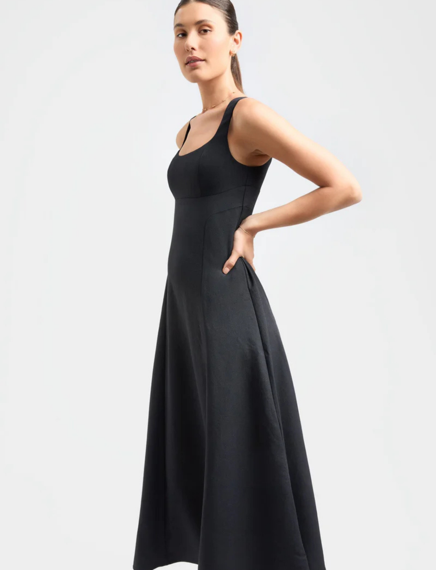 Ariel Bodice Midi | Black image 1