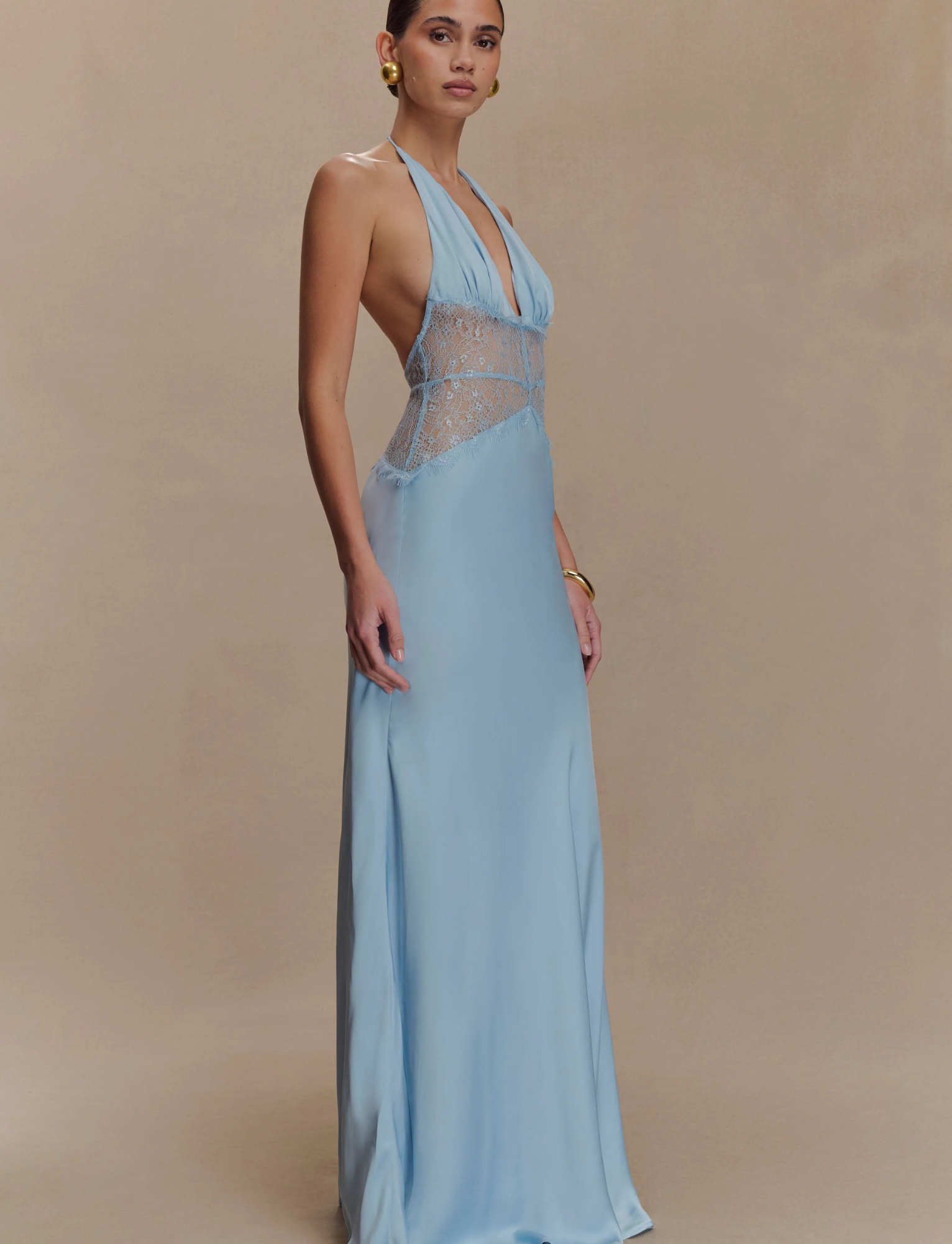 Dinah Lace Maxi | Cornflower Blue