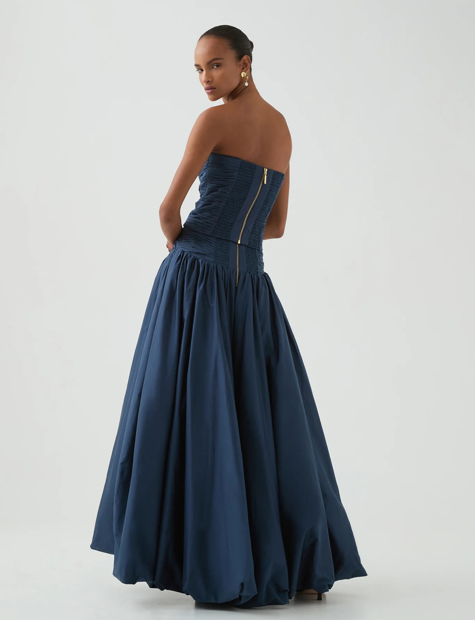 Violette Bubblehem Skirt and Sunbeam Corset | Slate image 2