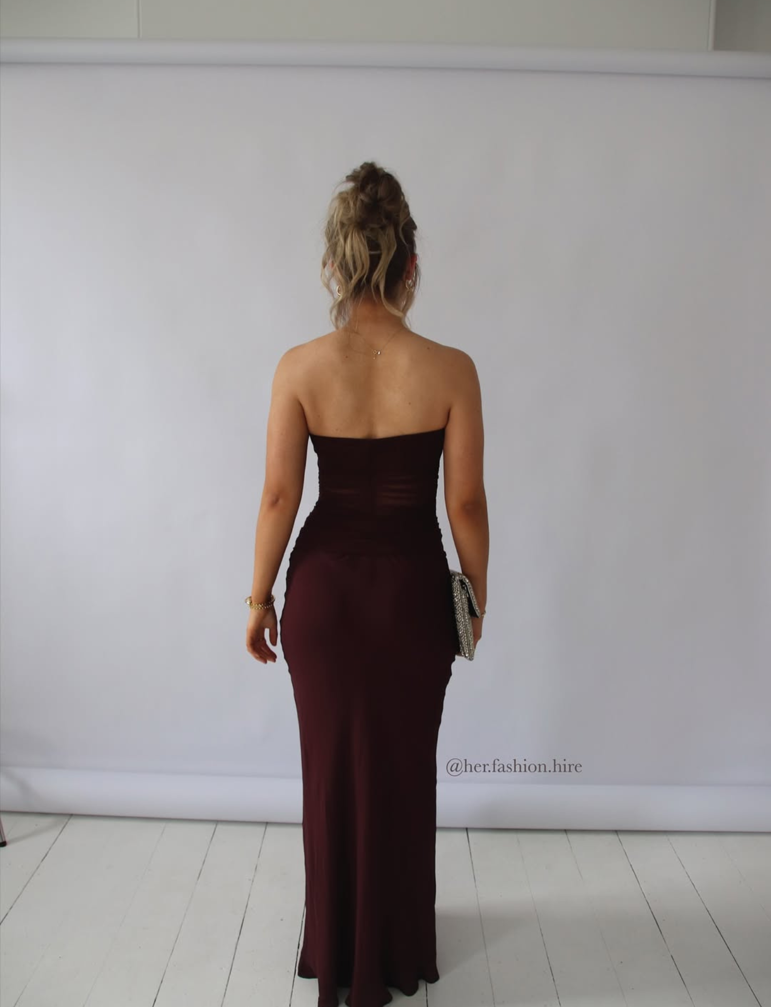 Noemi Strapless Dress | Plum image 8