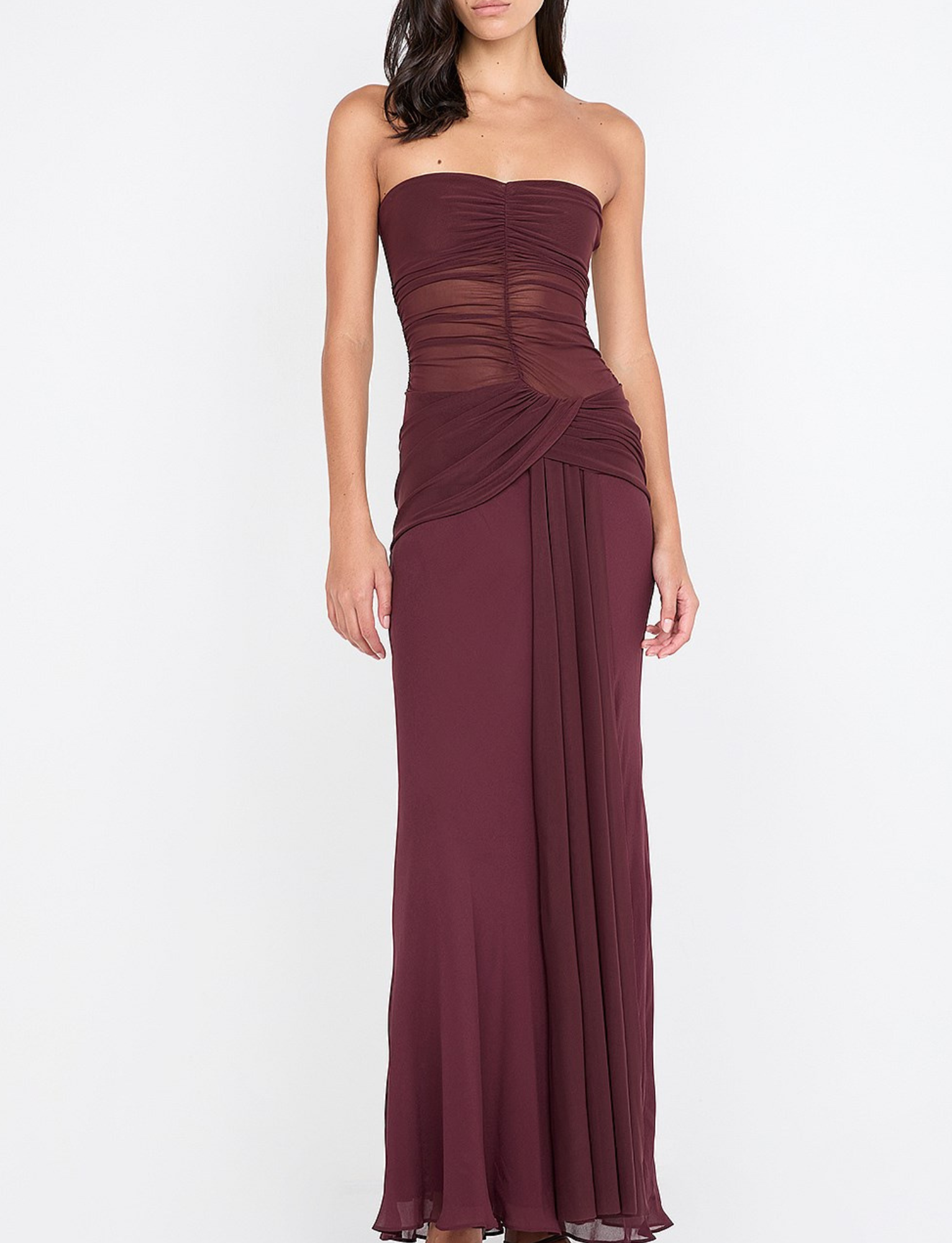 Noemi Strapless Dress | Plum image 1