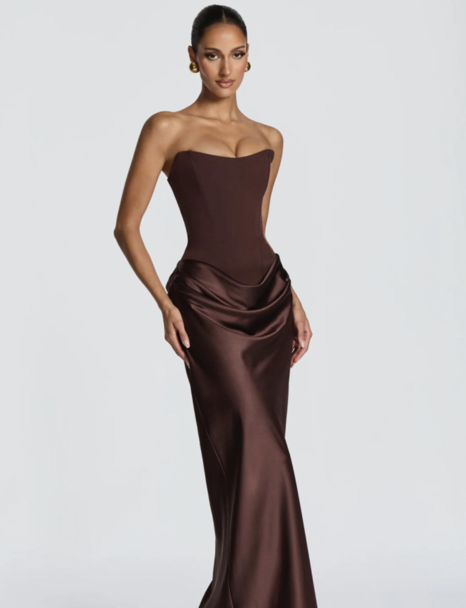 Maggie Maxi | Plum Brown