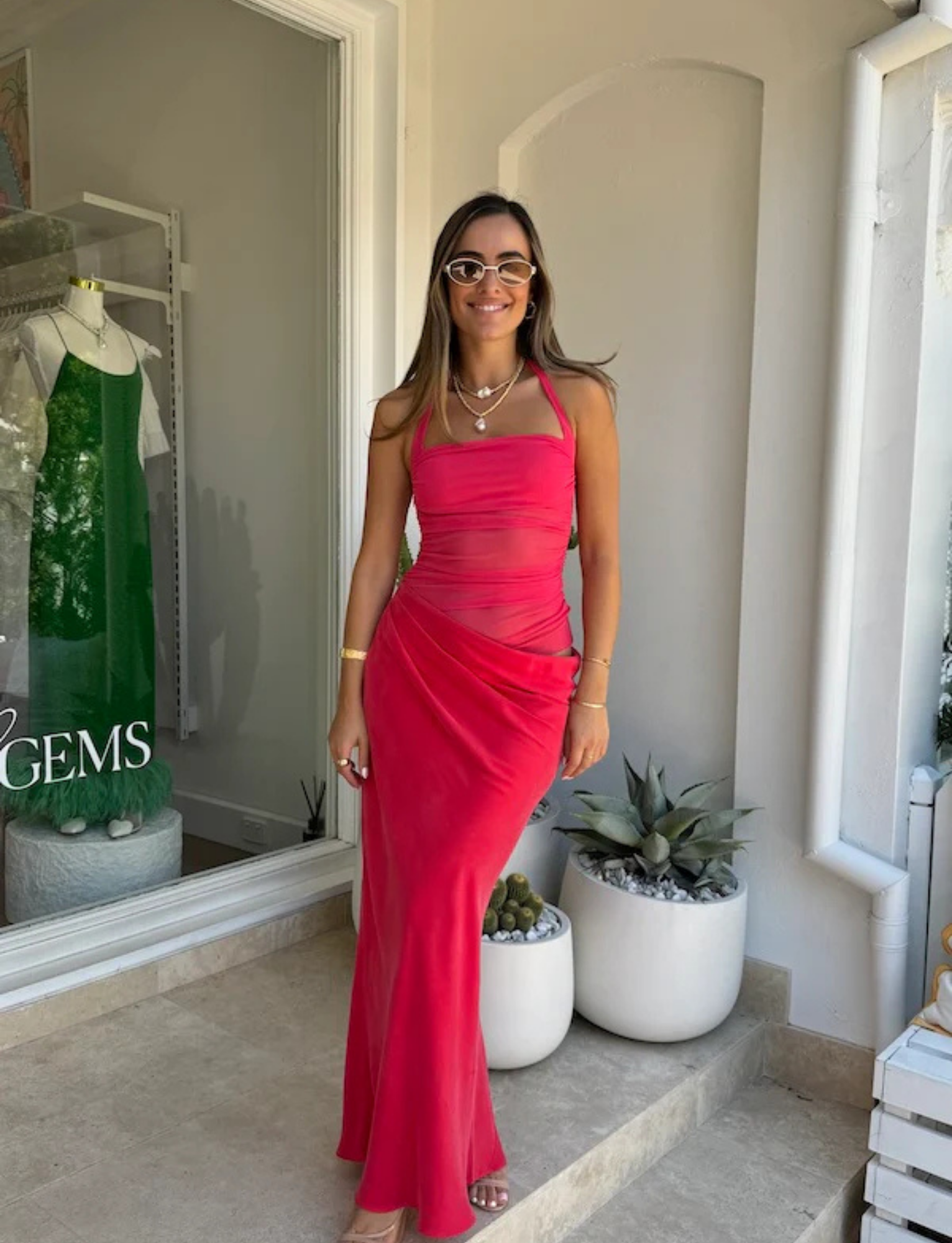 Gina Halter Maxi | Watermelon image 7
