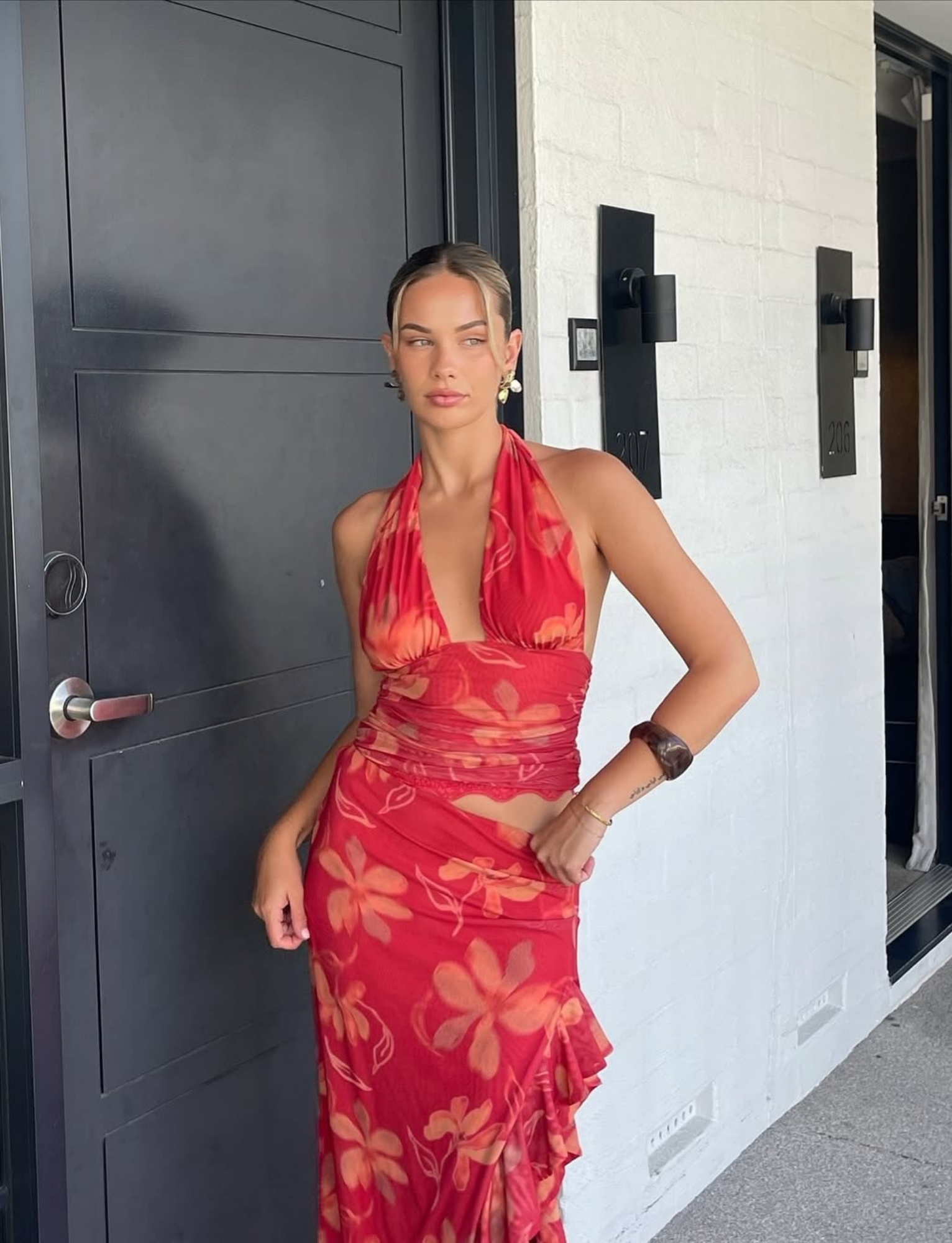 Penelope Maxi | Hibiscus image 0