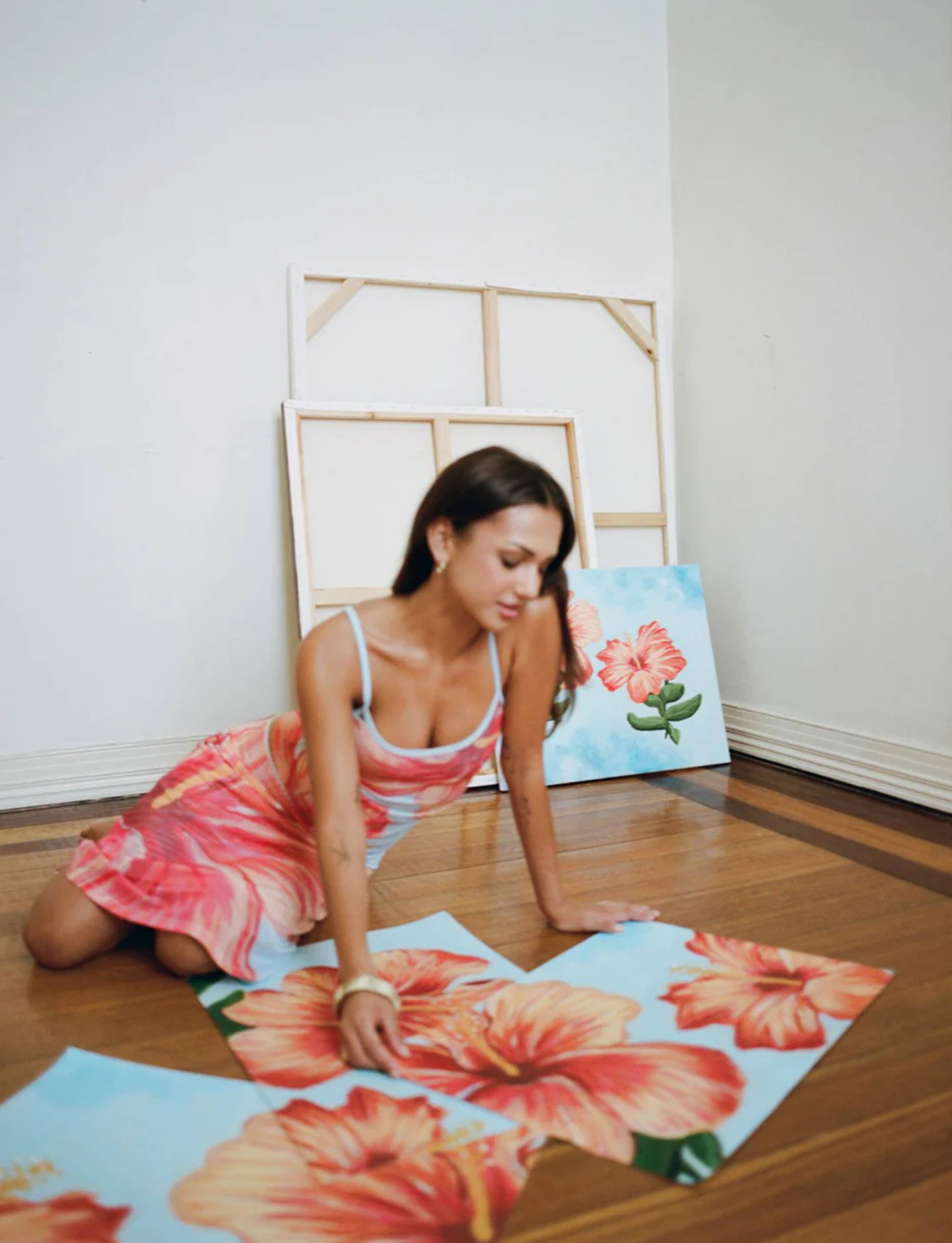 Silk Cartwright Hibiscus Tank + Midi Set image 5