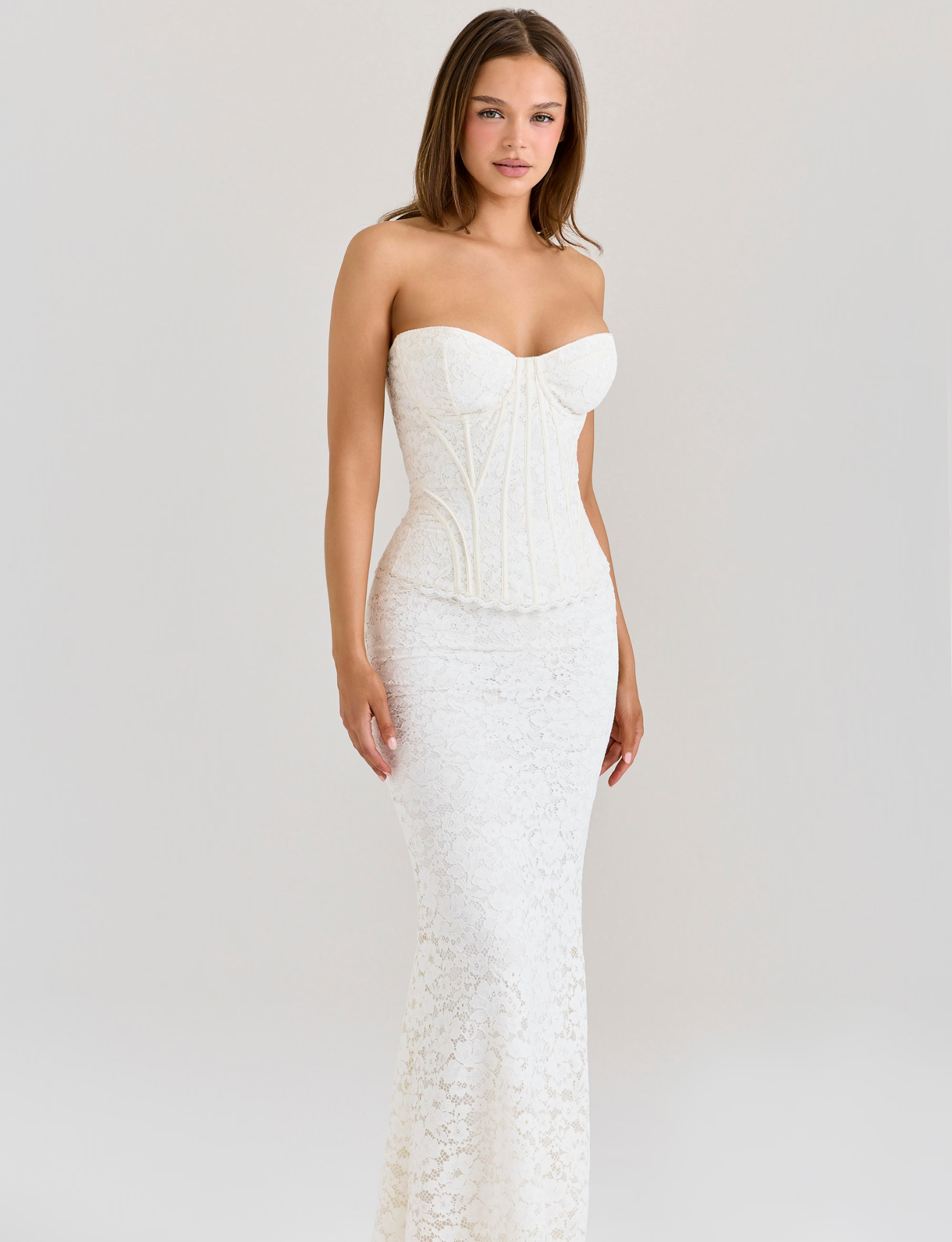 Solaine Corset Maxi | Ivory image 8