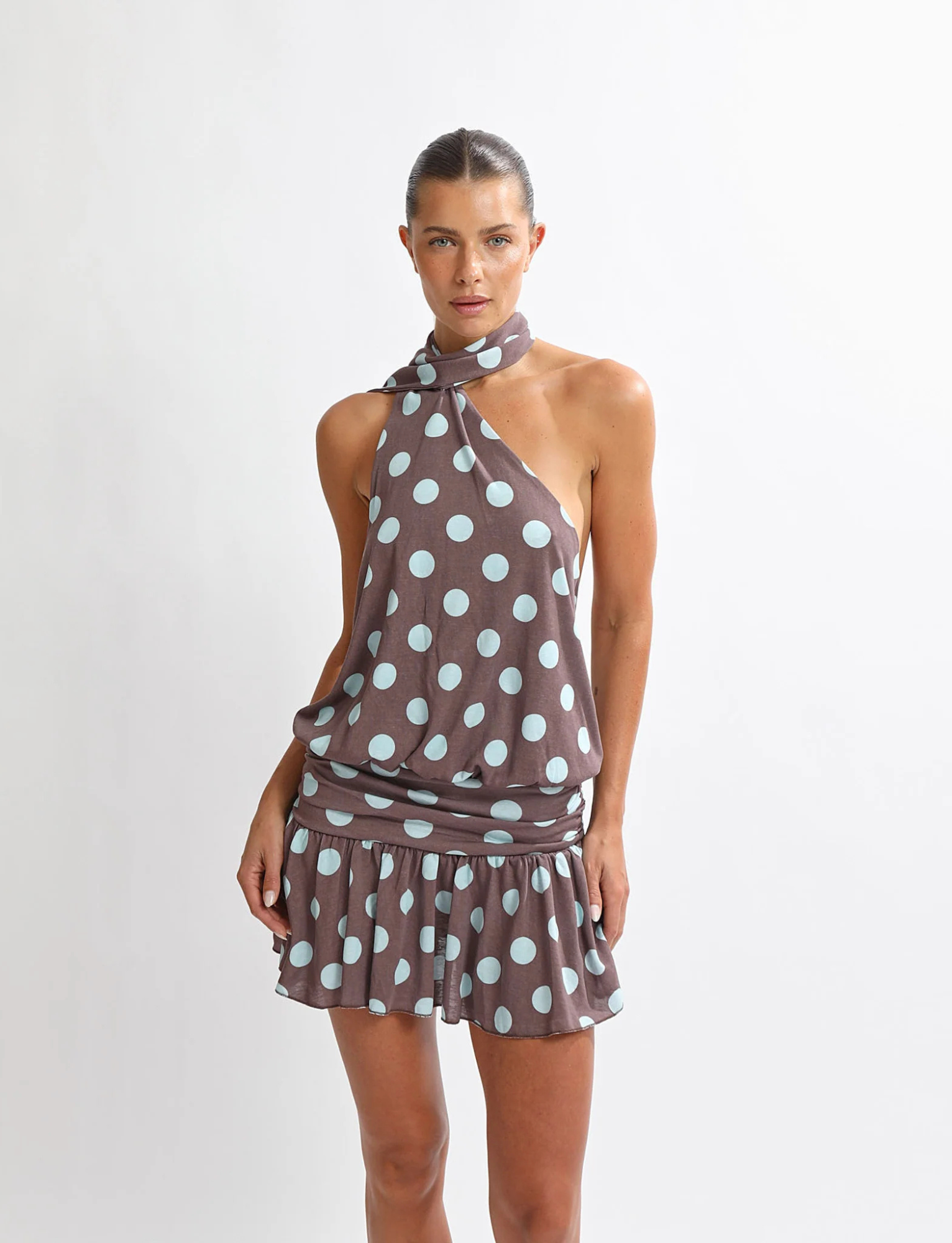 Mira Mini | Brown Polka