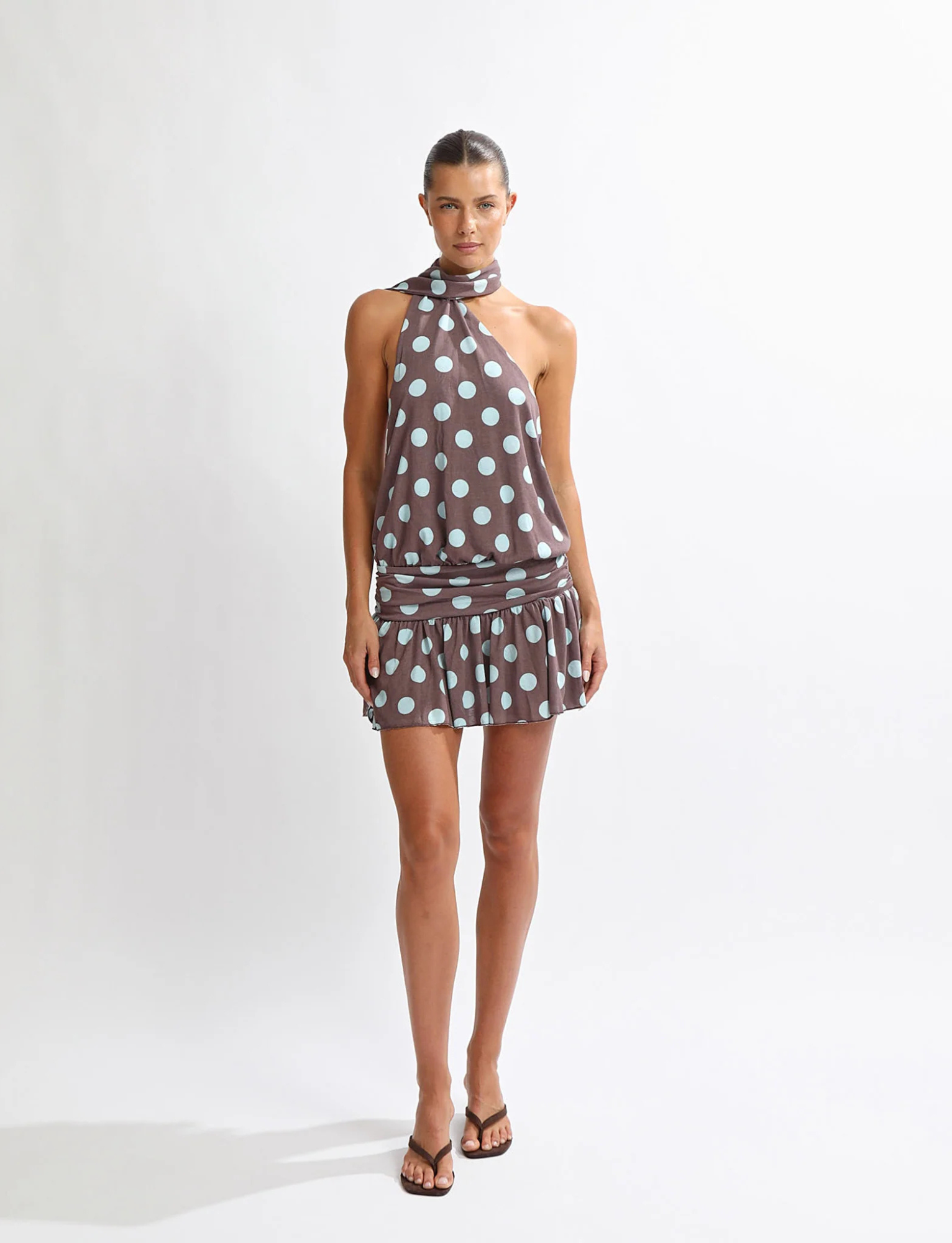 Mira Mini | Brown Polka