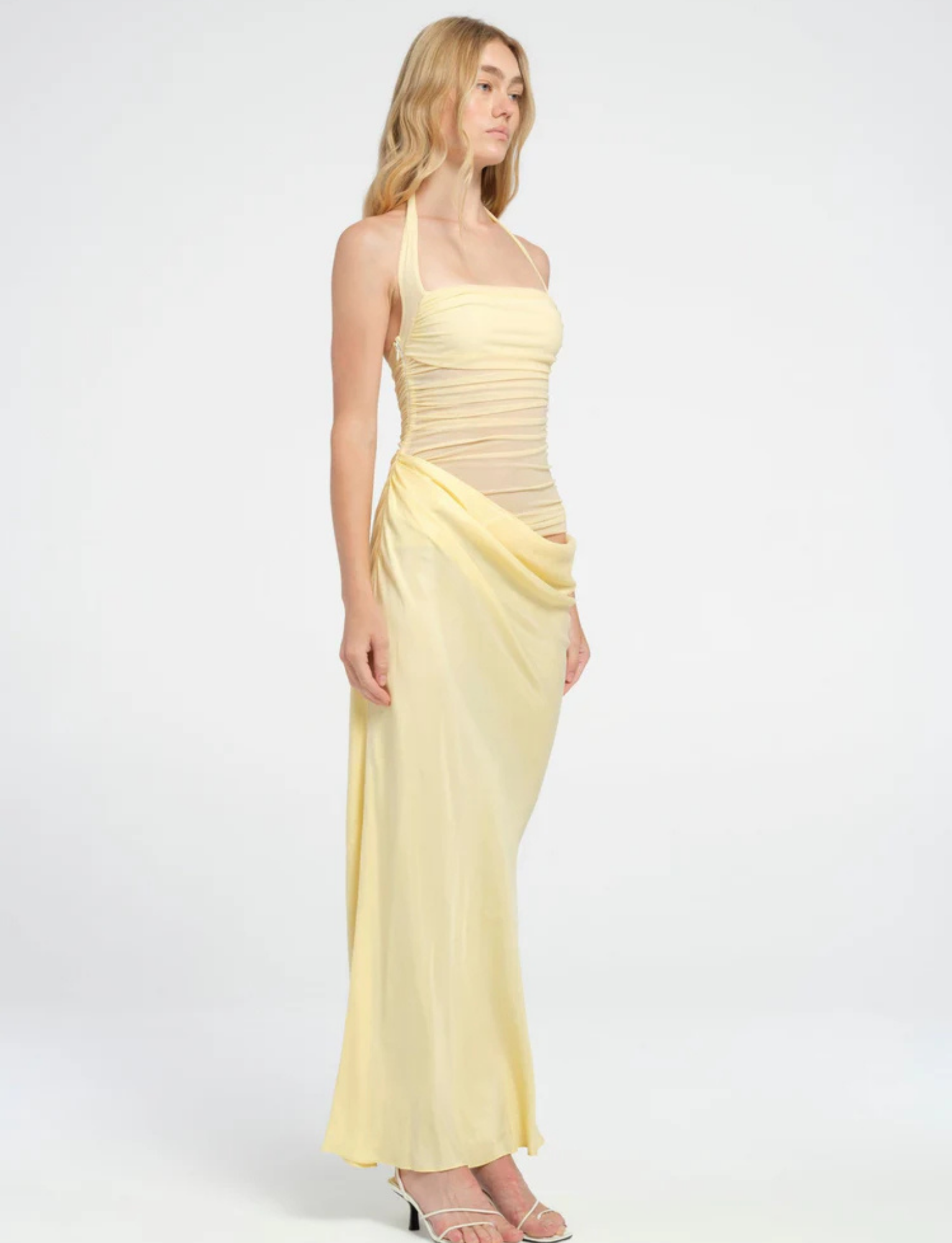 Gina Halter Maxi | Butter image 6