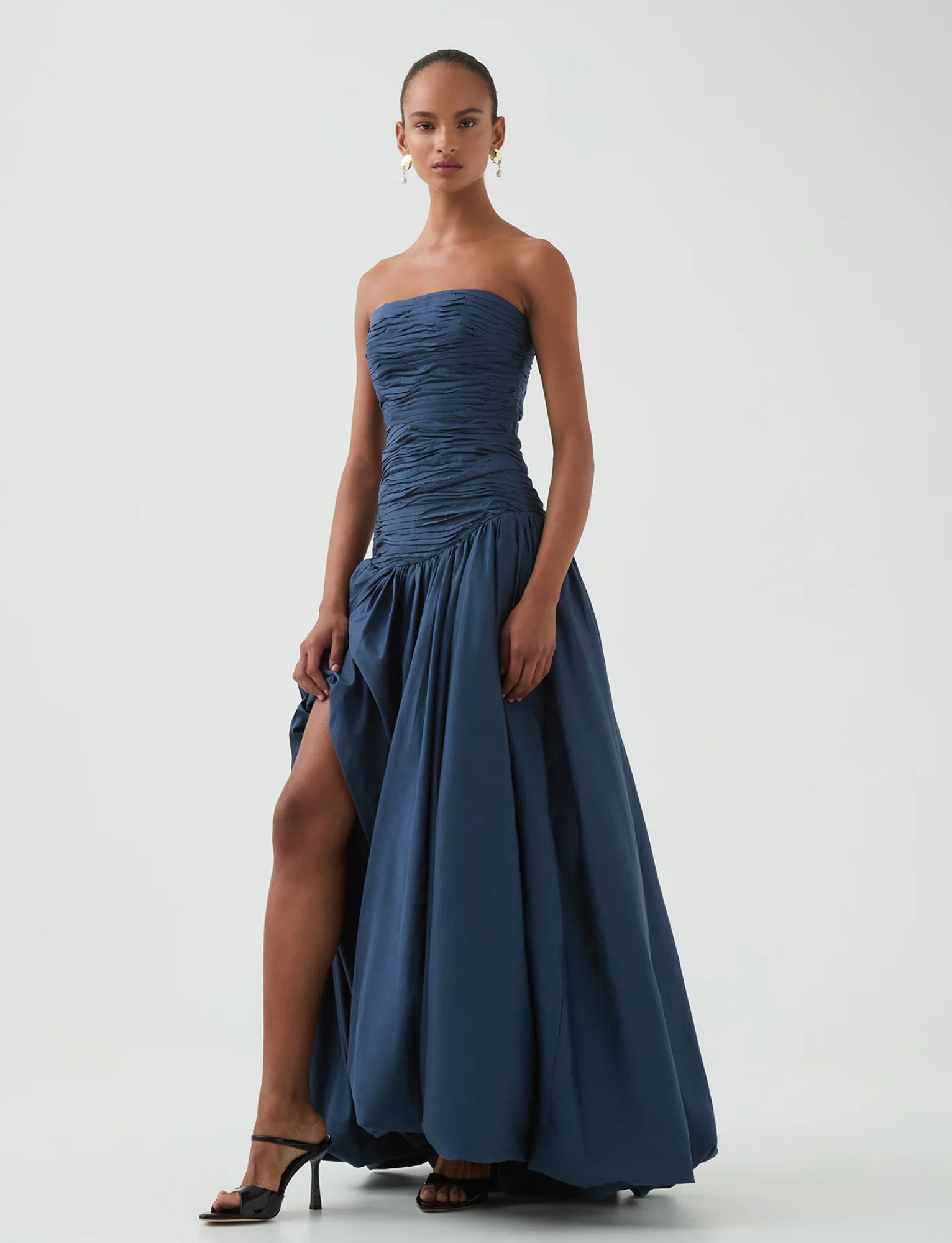 Violette Bubblehem Skirt and Sunbeam Corset | Slate image 5