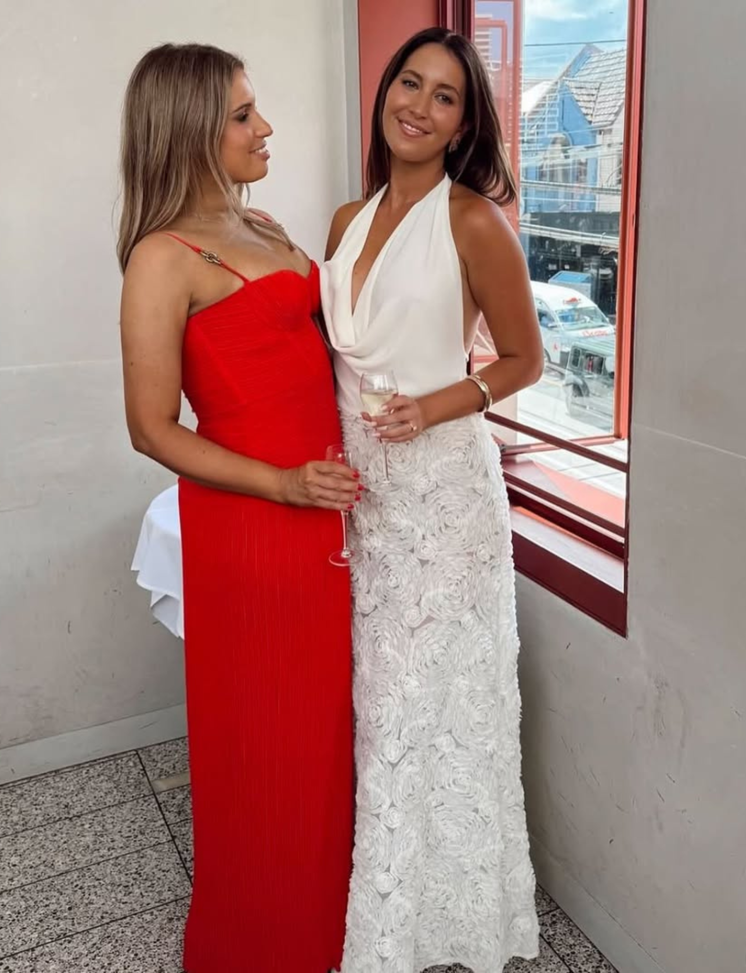 Double Time Pleat Maxi | Red image 5