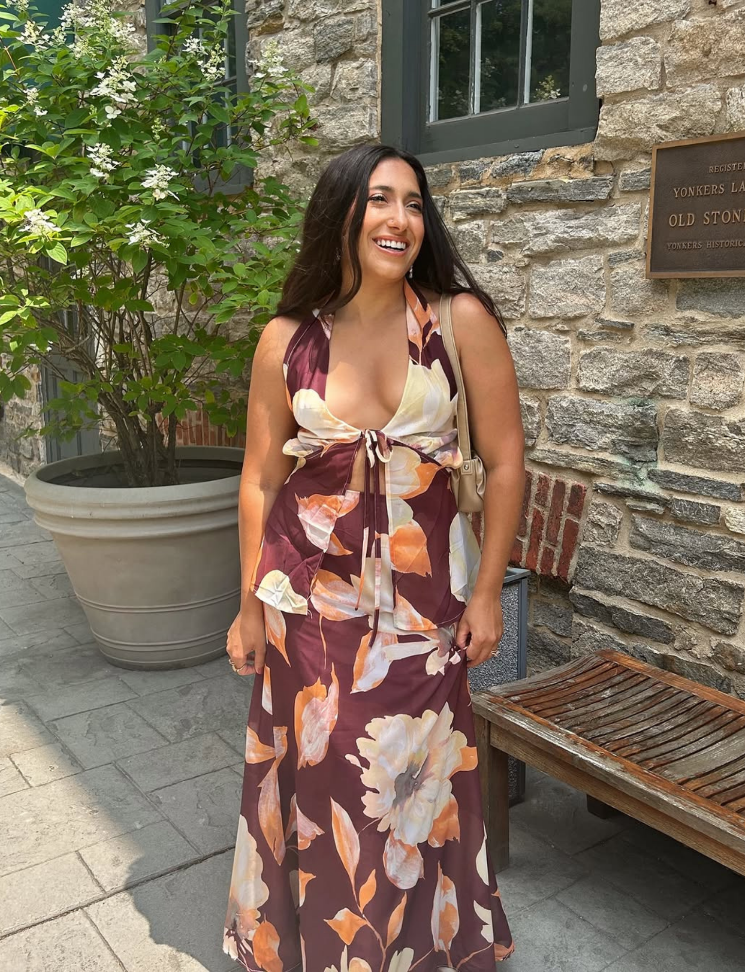 Camelia Set | Brown Floral image 0