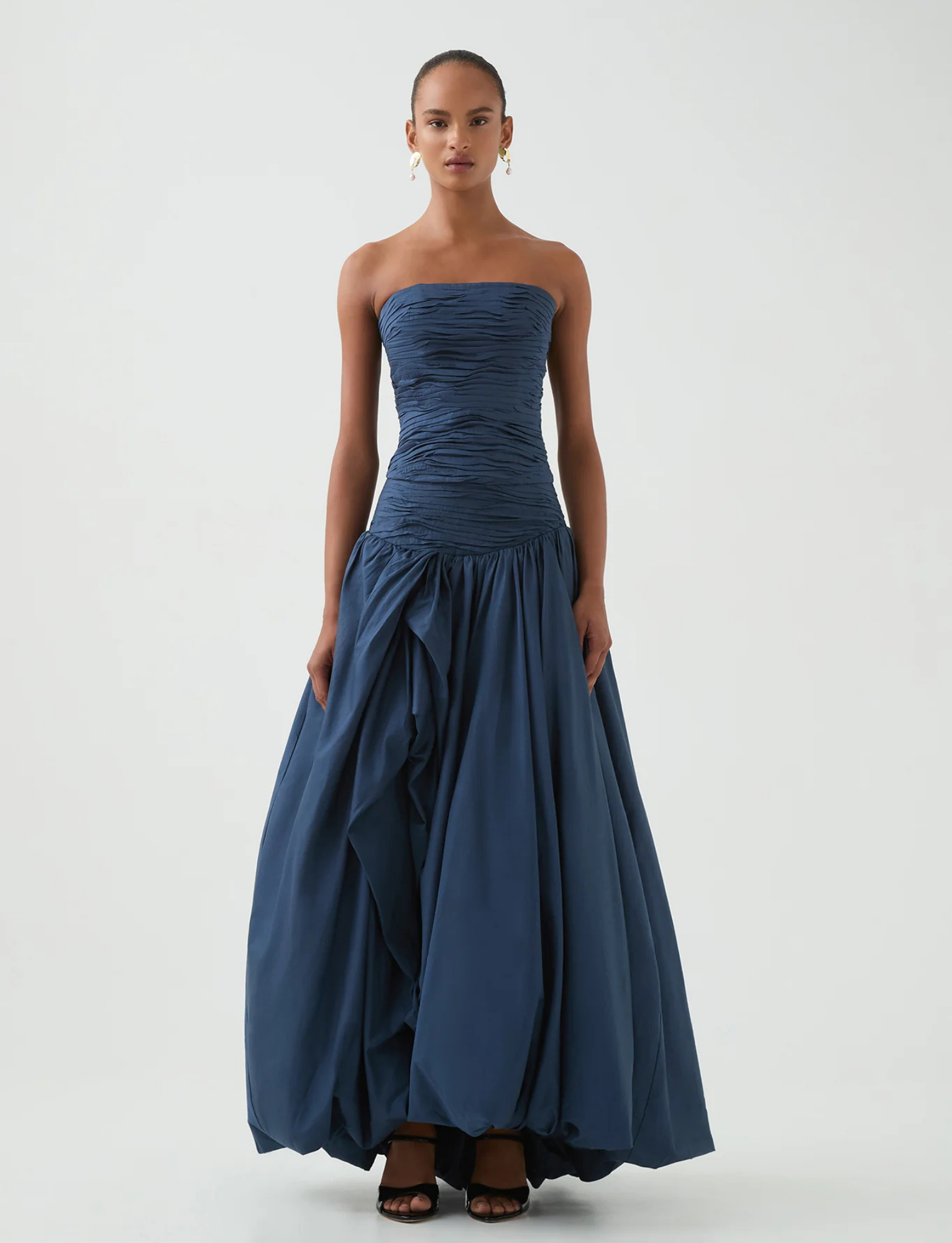 Violette Bubblehem Skirt and Sunbeam Corset | Slate image 6