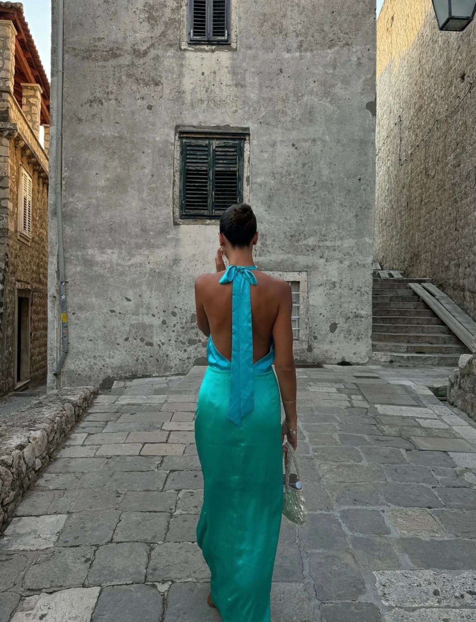 Oahu Slip Dress | Aquamarine image 1
