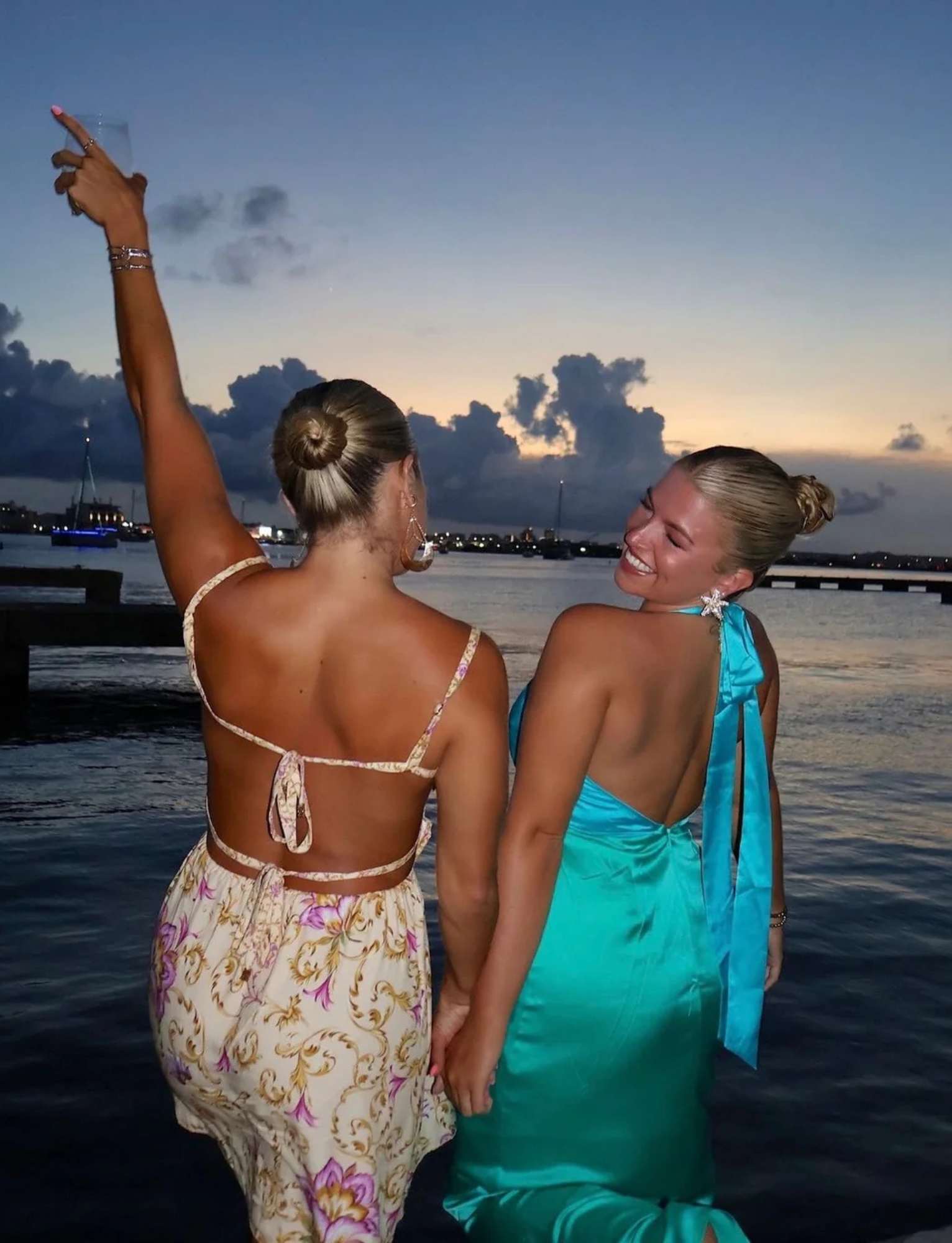 Oahu Slip Dress | Aquamarine image 4