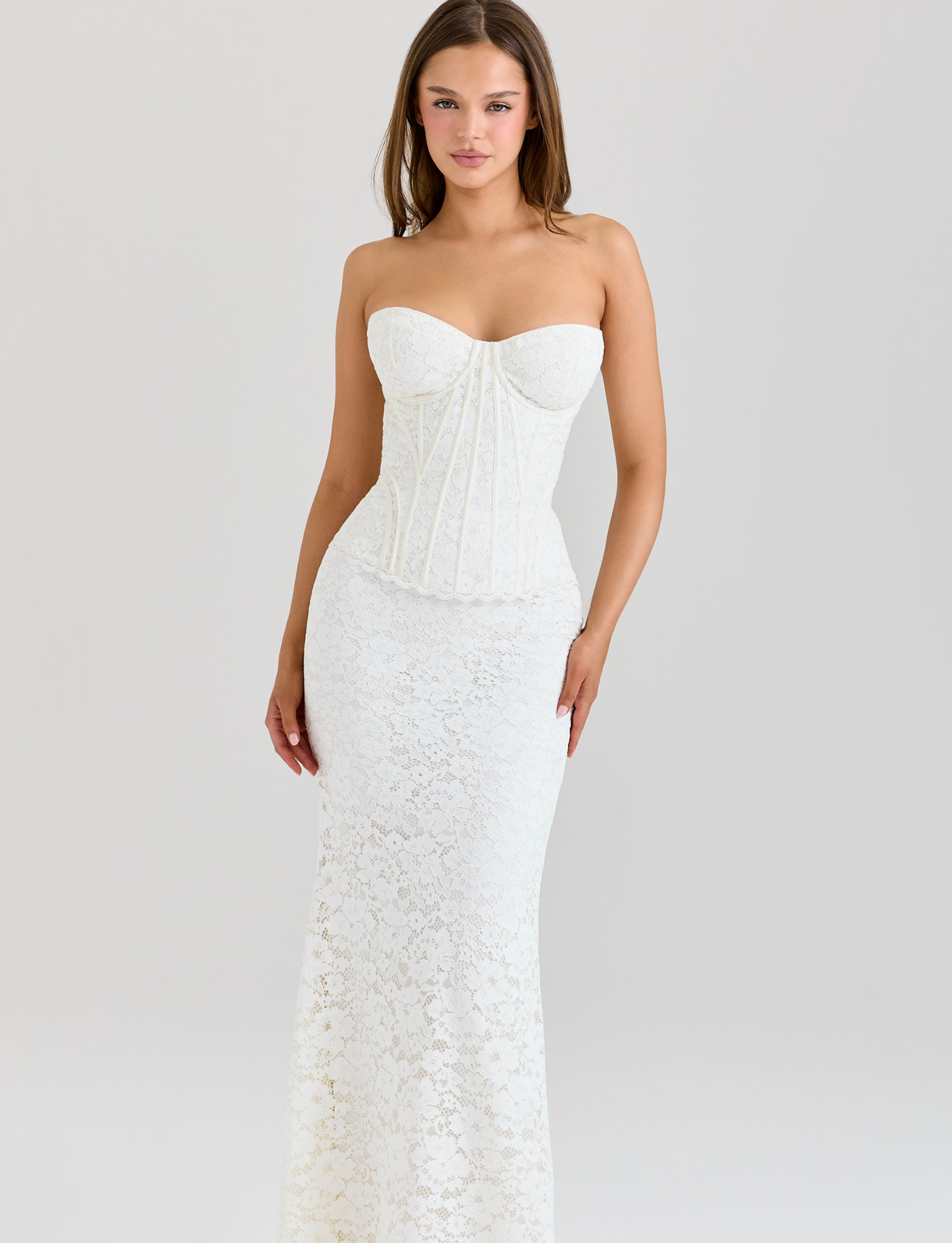 Solaine Corset Maxi | Ivory image 0