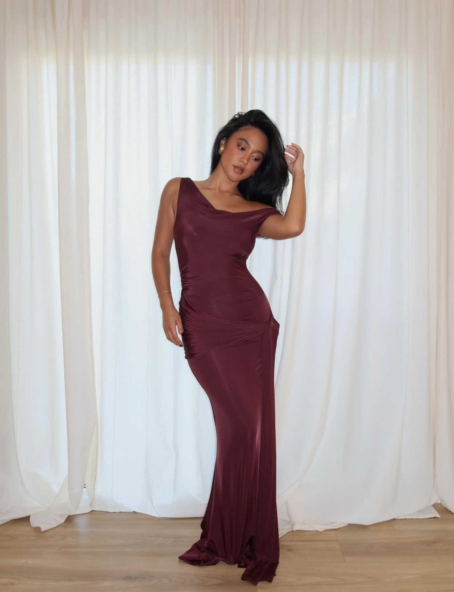 Ainsley Maxi | Burgundy image 2