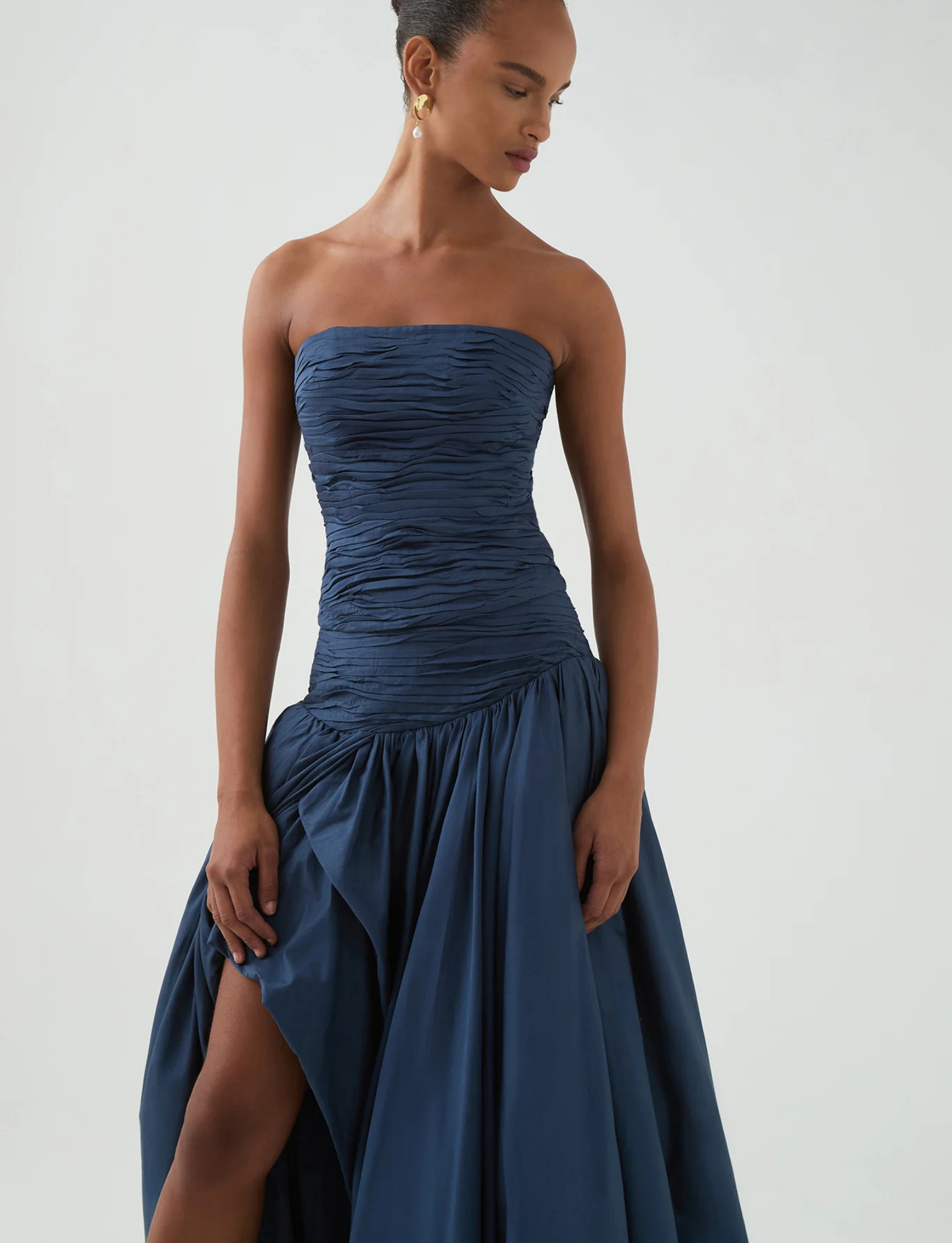 Violette Bubblehem Skirt and Sunbeam Corset | Slate image 4