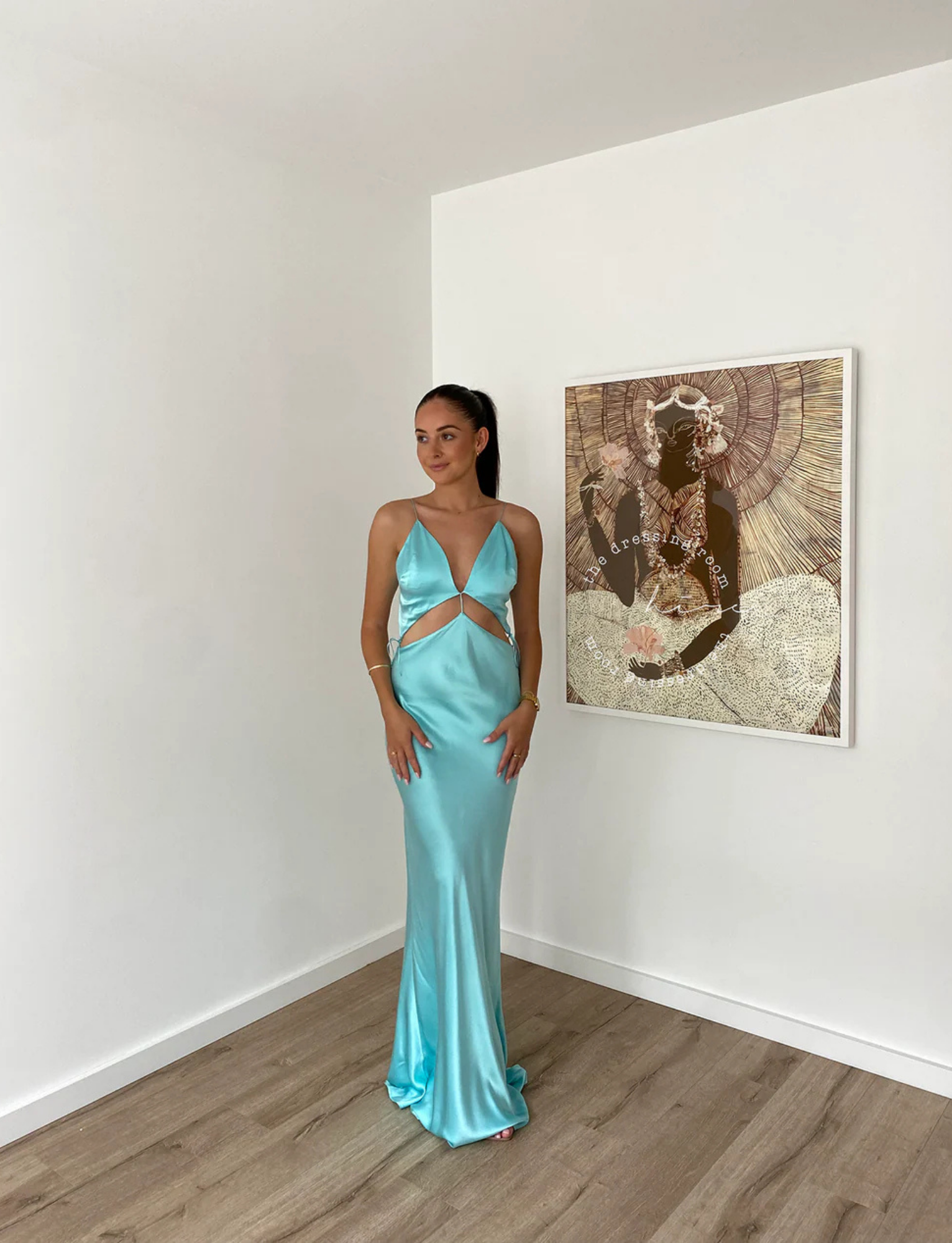Iris Gown | Turquoise image 3