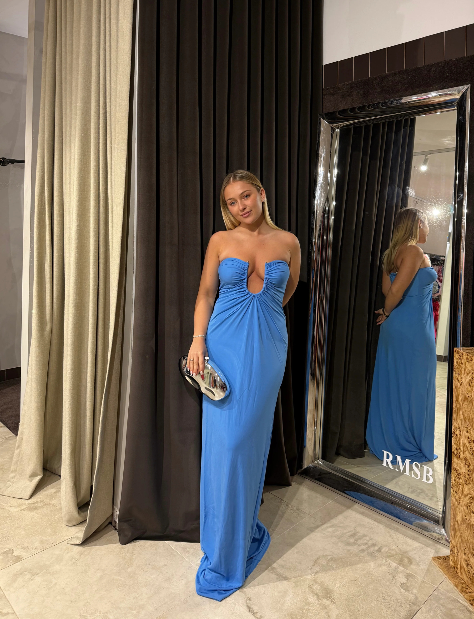 Arced Palm Maxi | Boston Blue image 2
