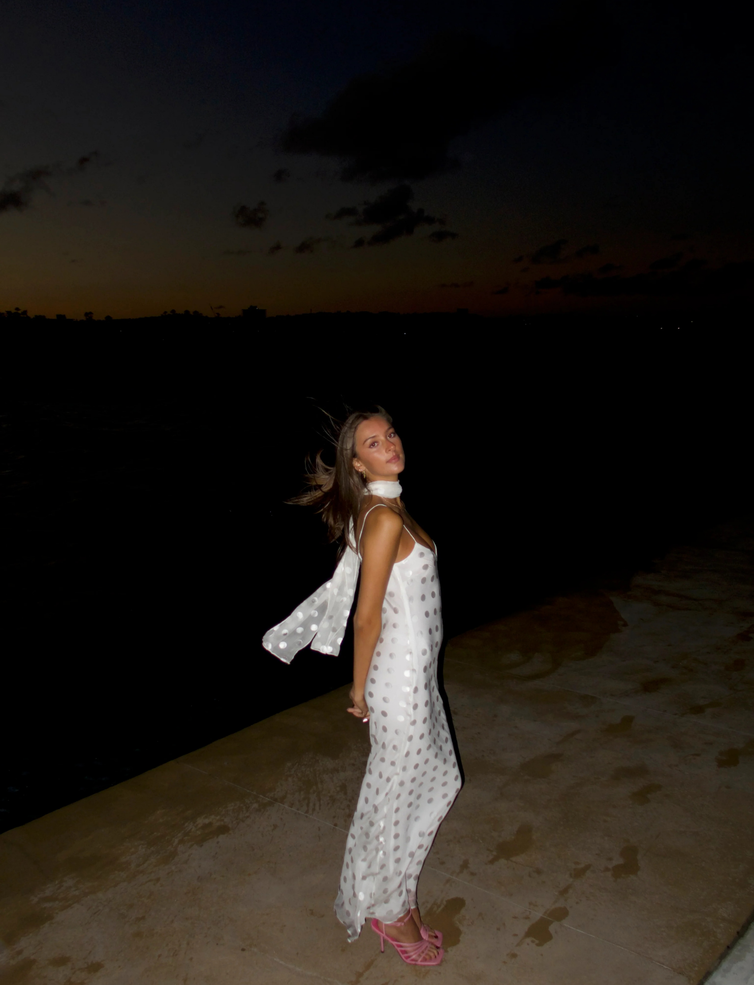 Sadie Slip Dress | White image 3